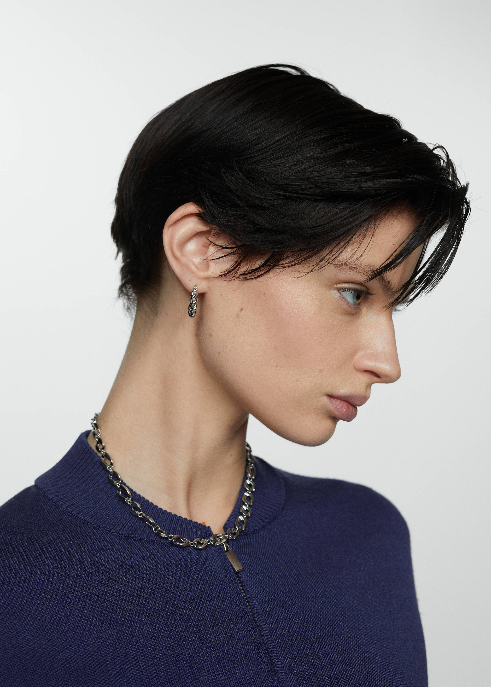 Zipped knit cardigan - Details of the article 1