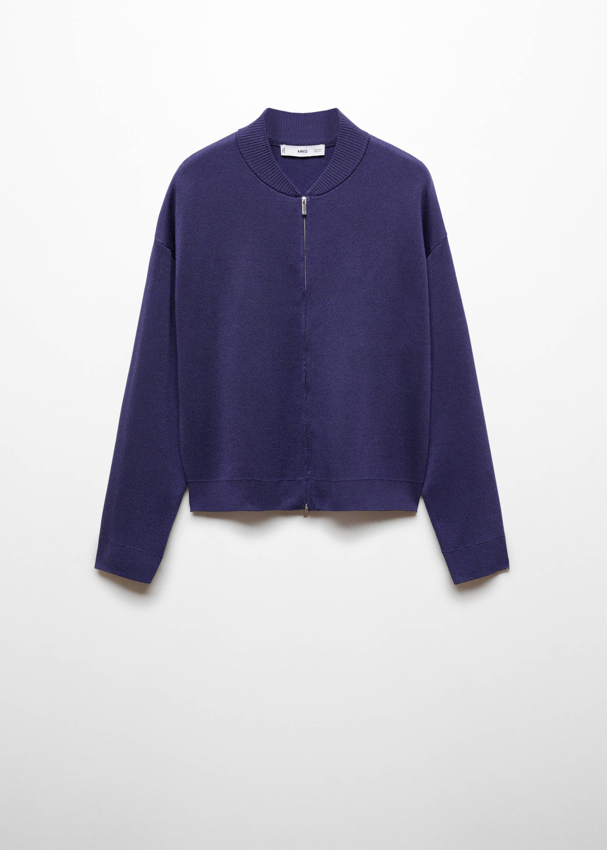 Zipped knit cardigan - Article without model