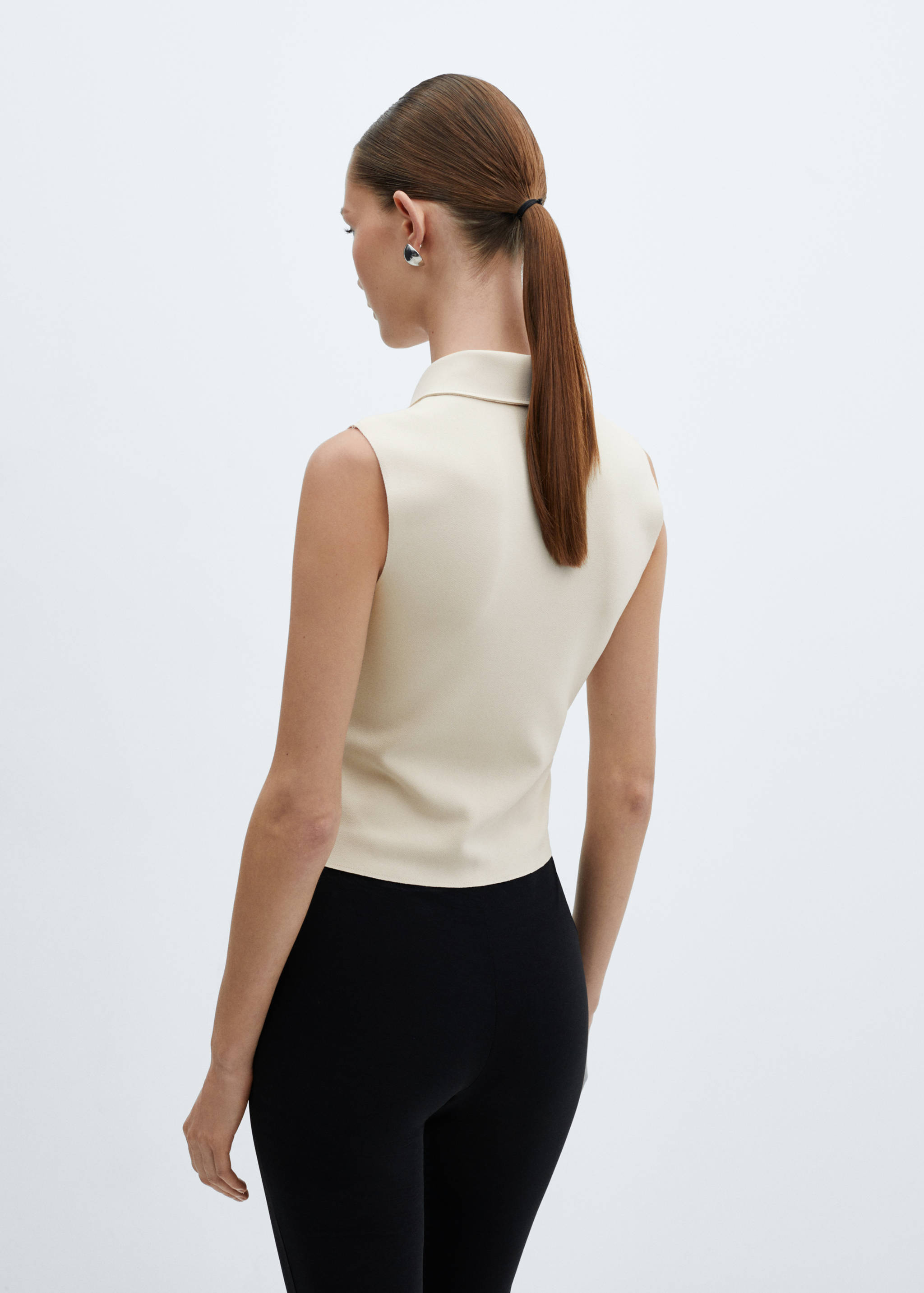 Crop top with zip - Reverse of the article