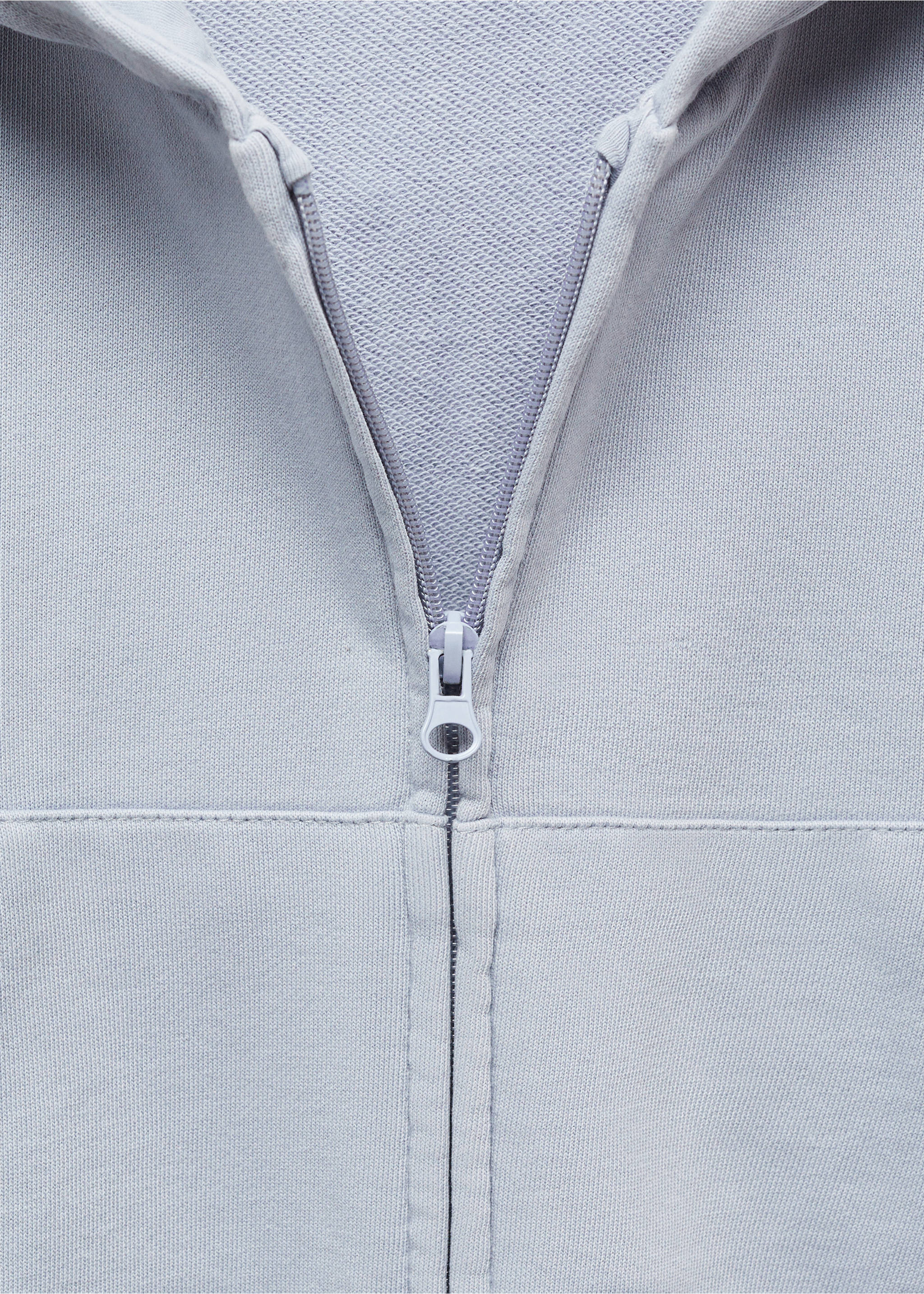 Printed hoodie - Details of the article 8, Blue. Ref: 67097132-00.