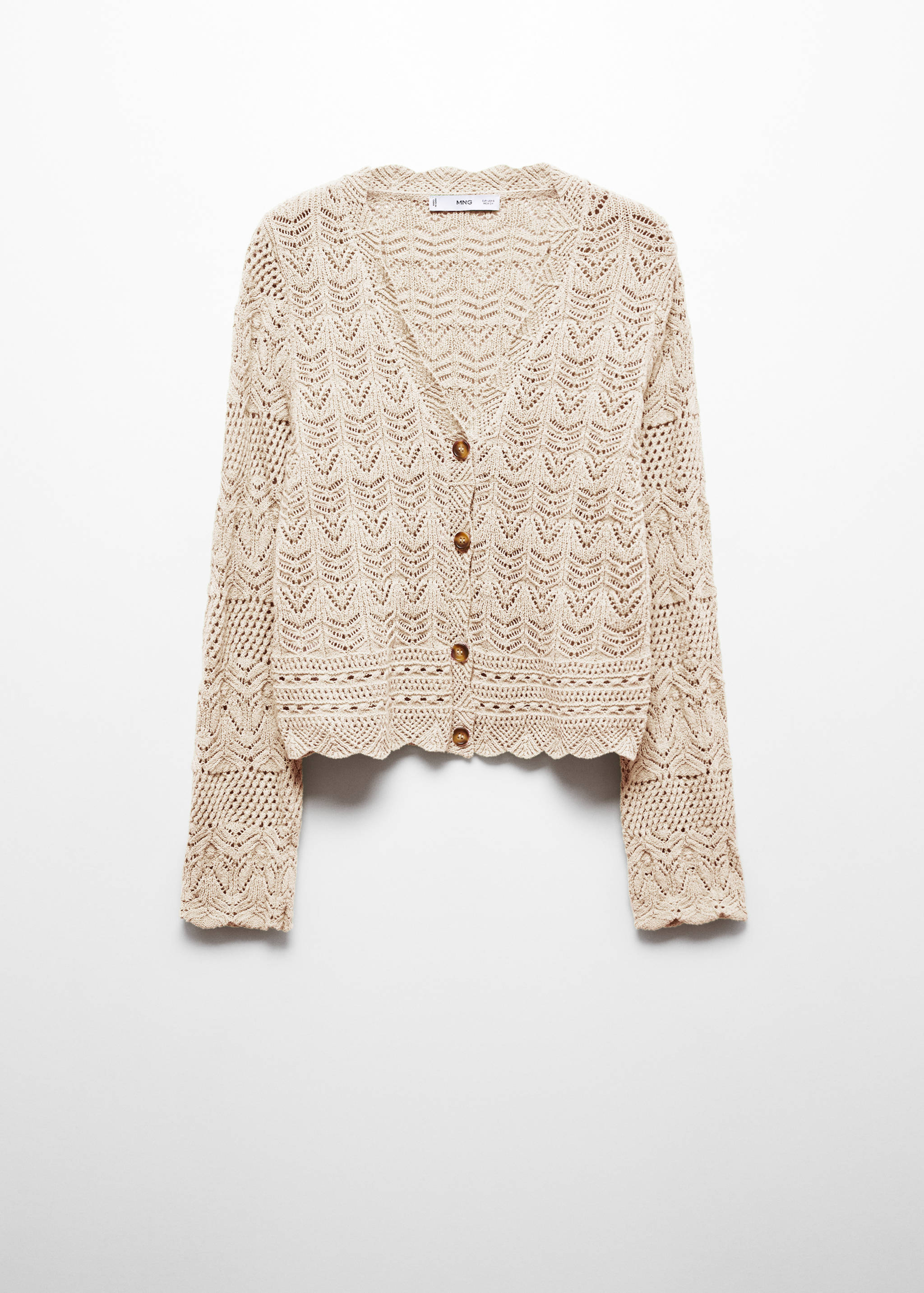 Cardigan with lace details - Article without model