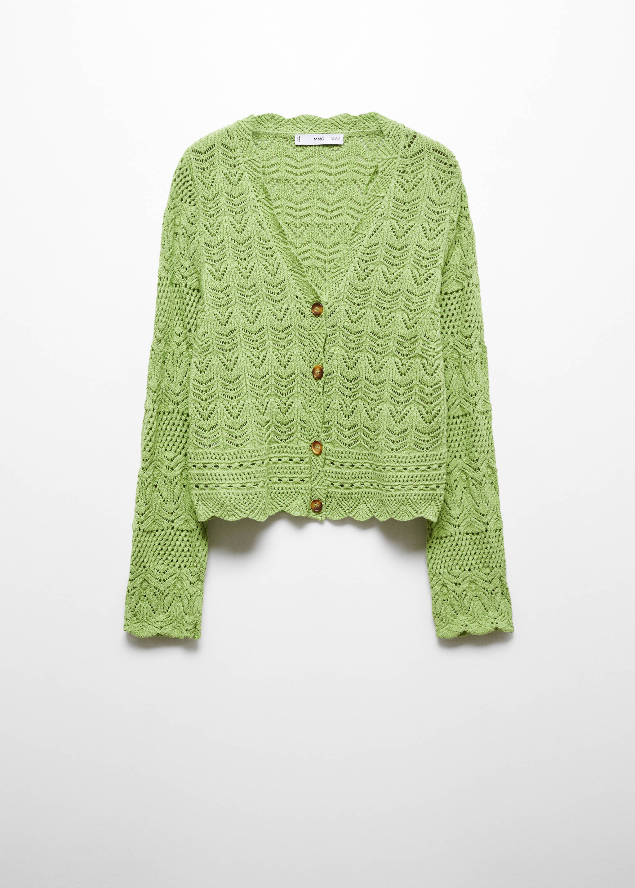 Cardigan with lace details - Article without model
