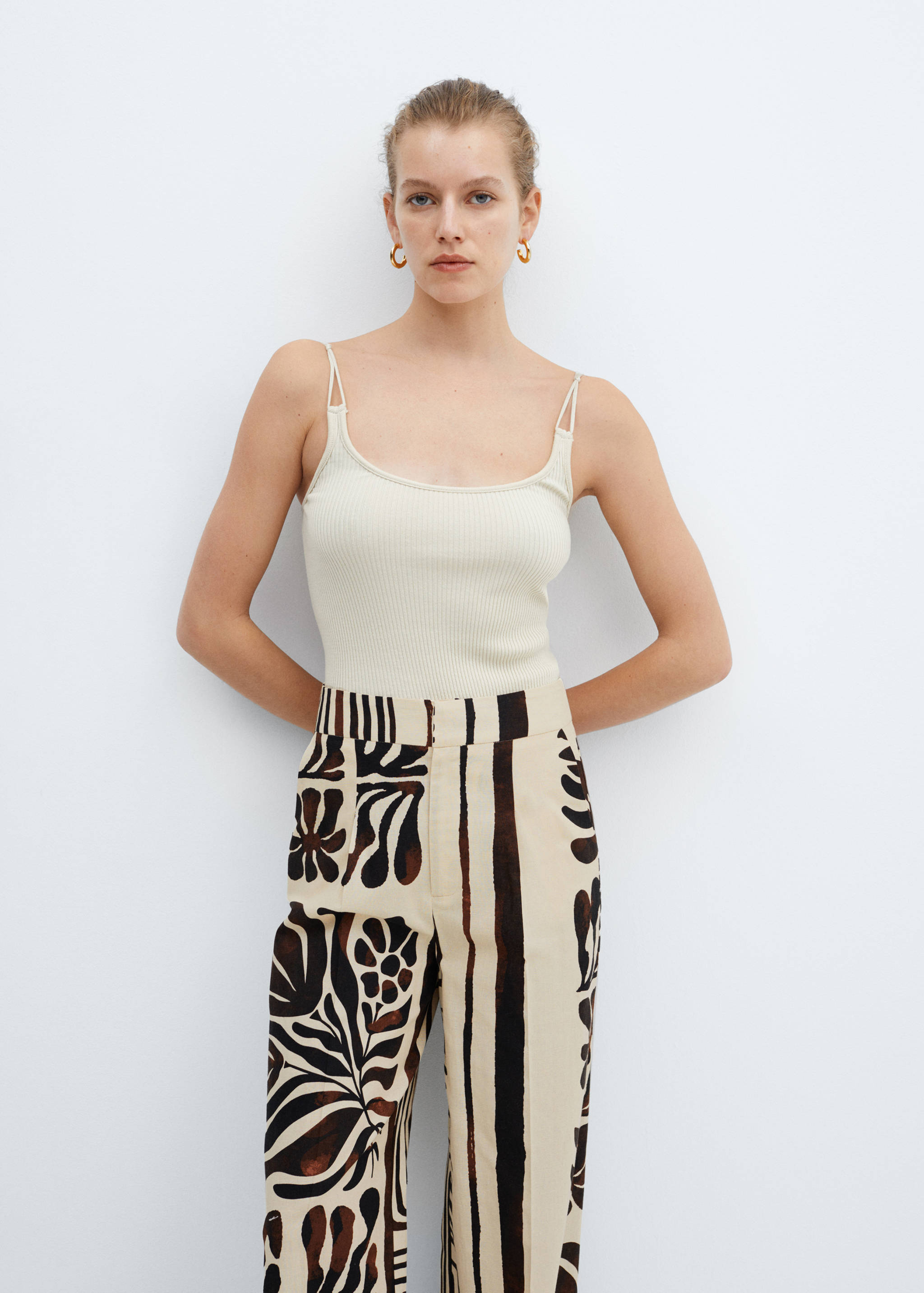 Bedruckte Baumwollhose - Detail des Artikels 1