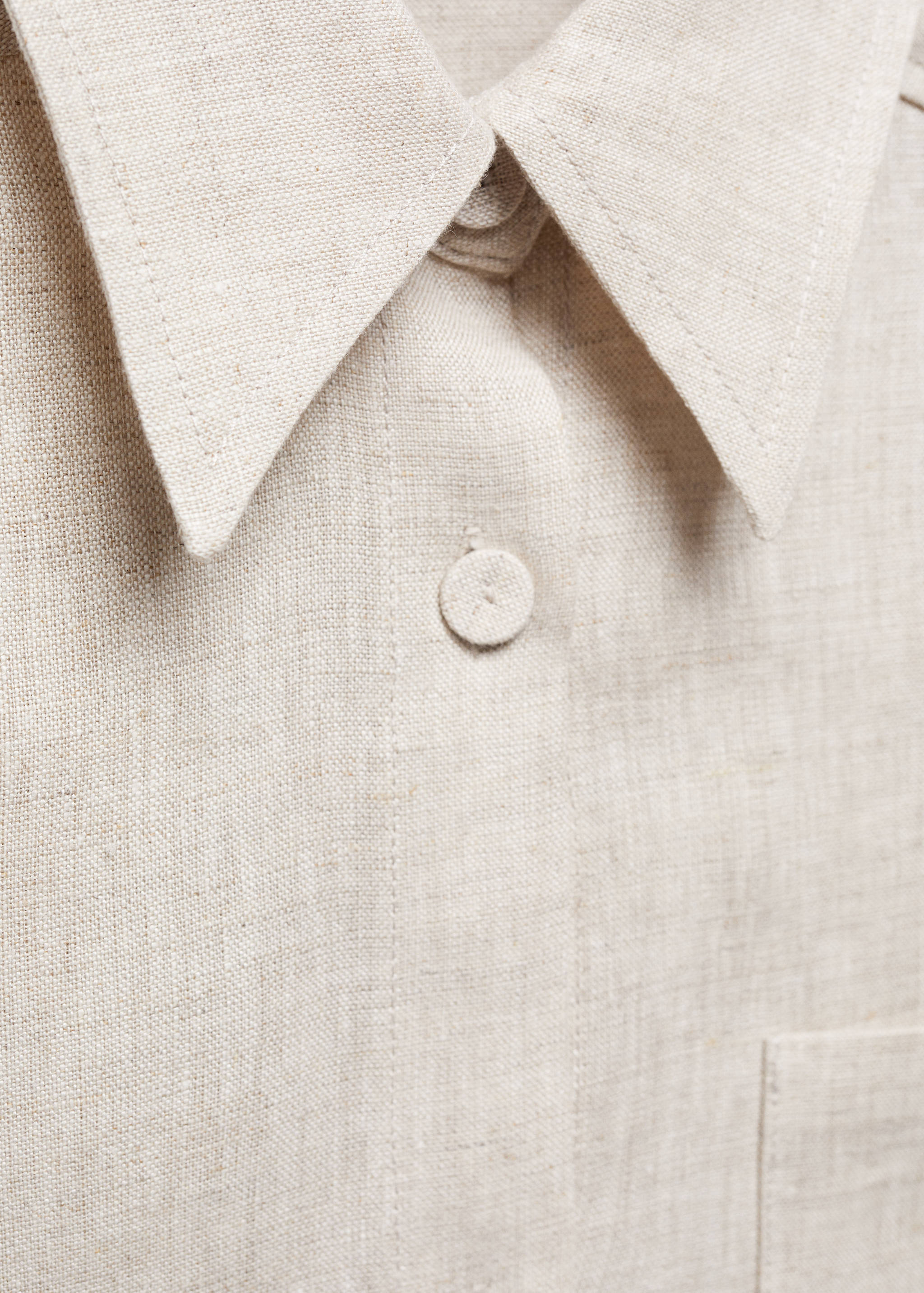 Linen 100% shirt - Details of the article 8