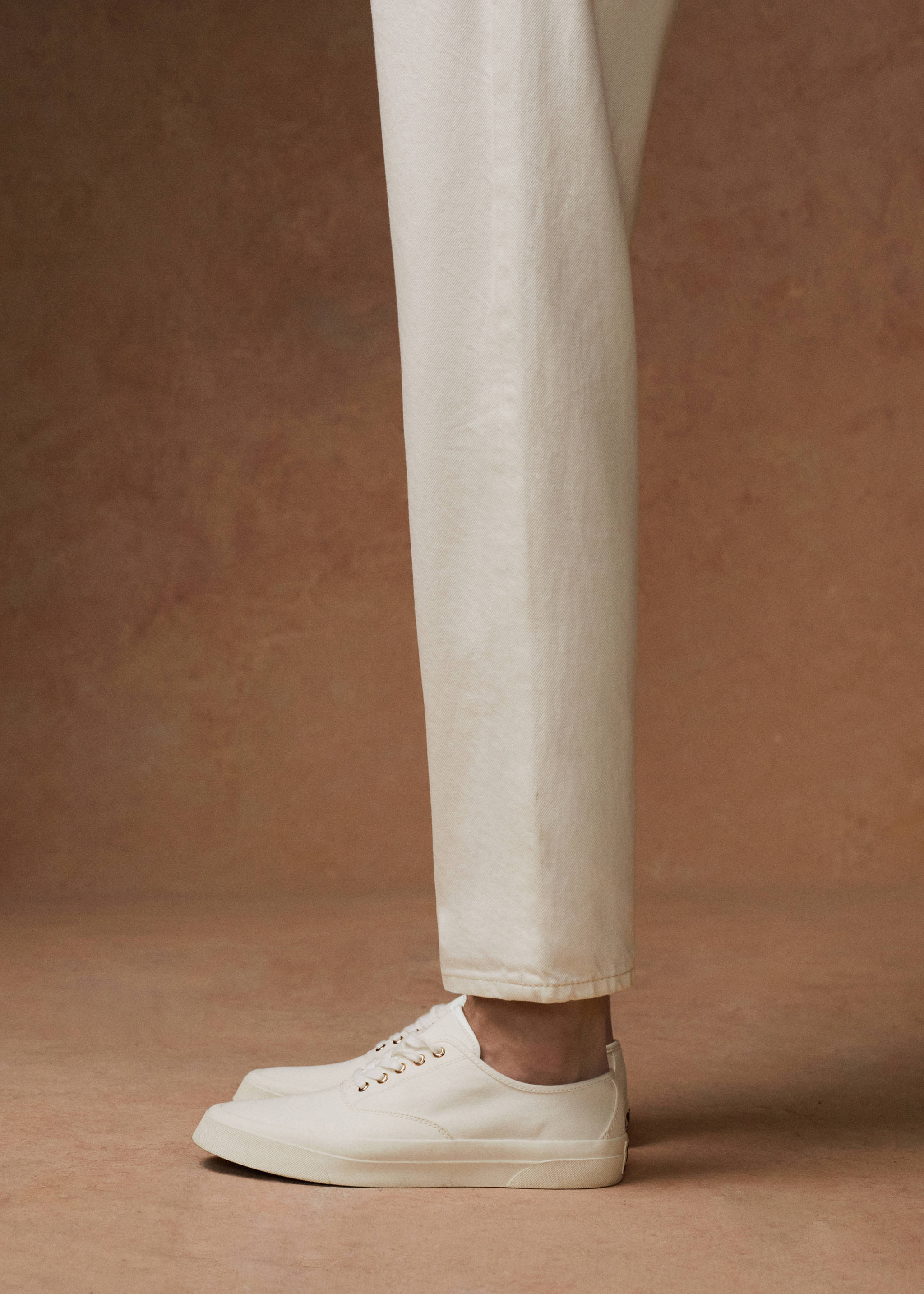 Lace-up cotton sneakers - Details of the article 5