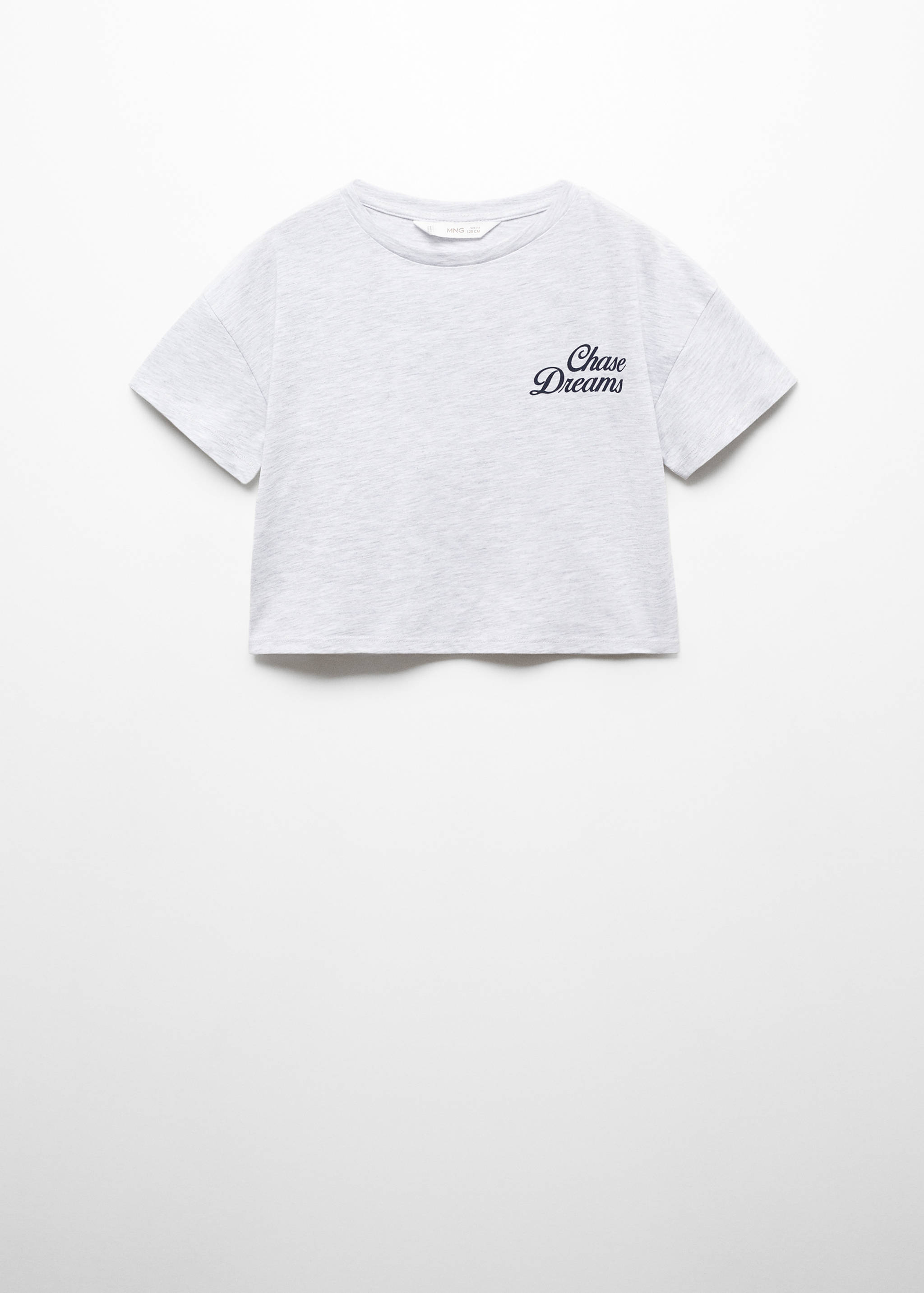 Kurzes T-Shirt mit Aufschrift - Artikel ohne Model