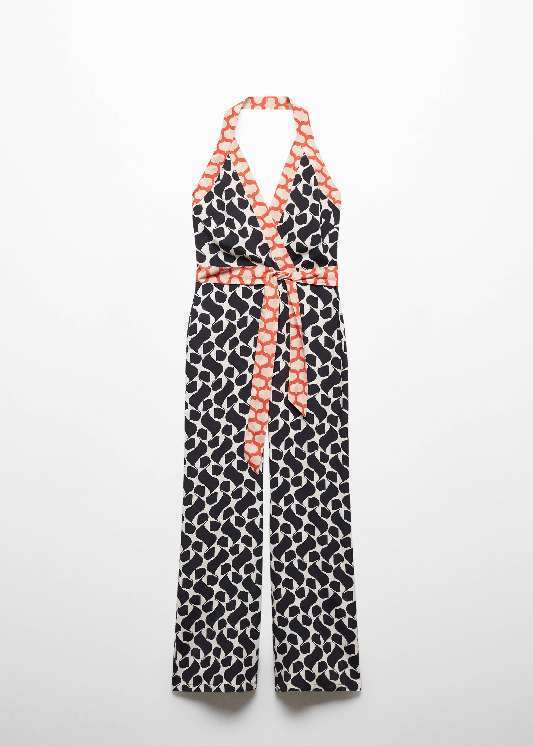 Printed jumpsuit with bow - Article without model