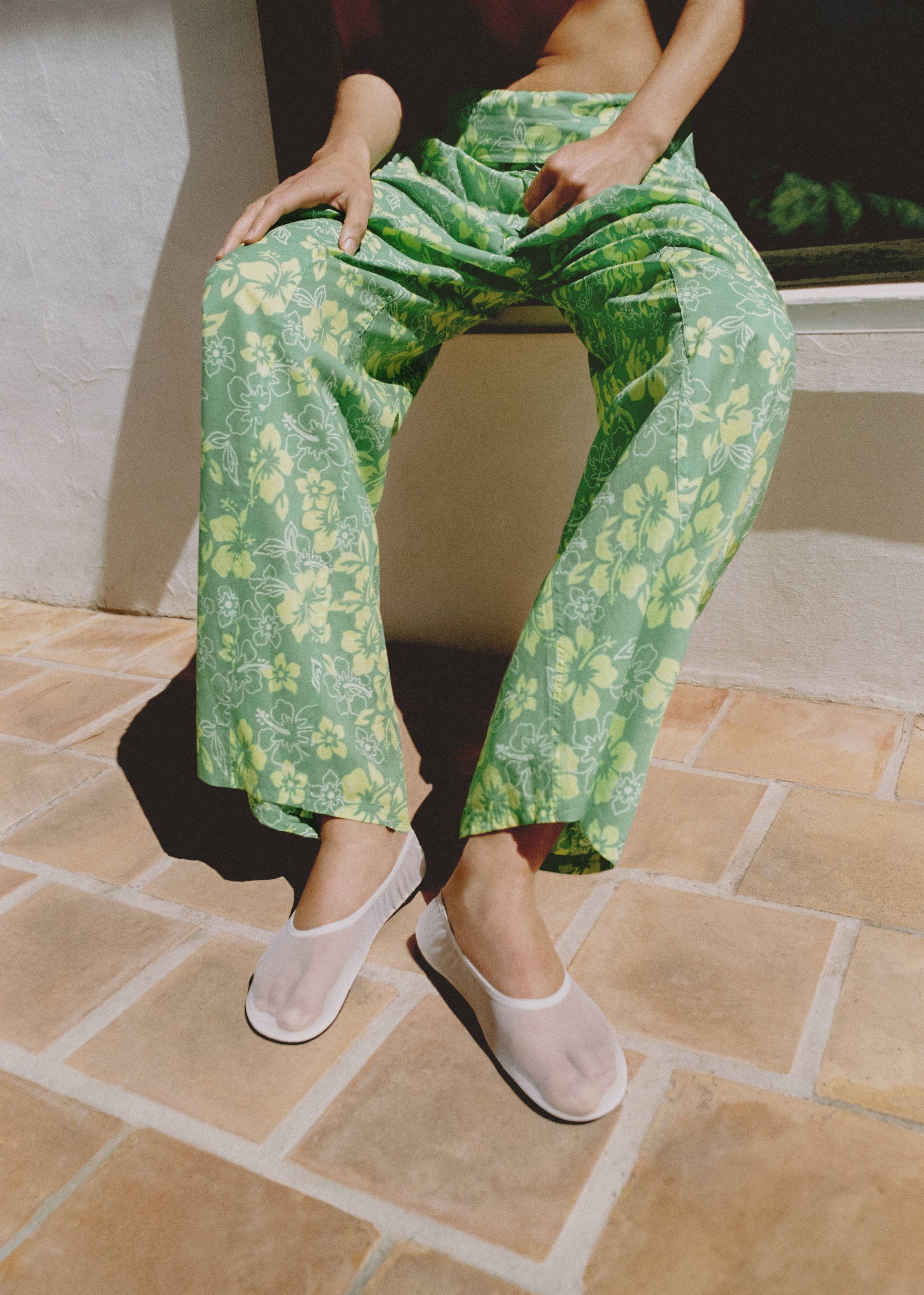 Ballerines maille filet semi-transparentes - Plan général