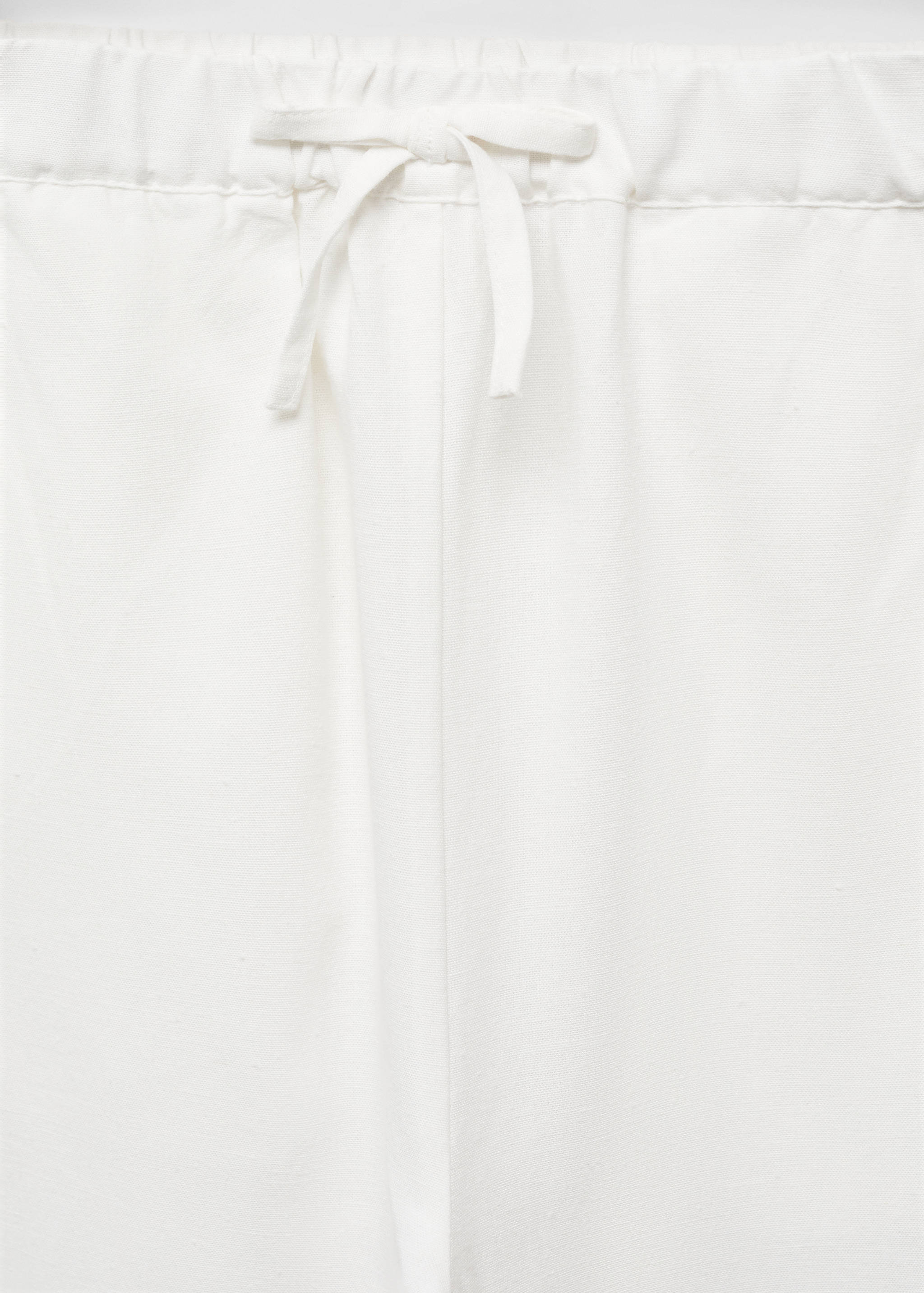 Wide leg linen trousers - Details of the article 8