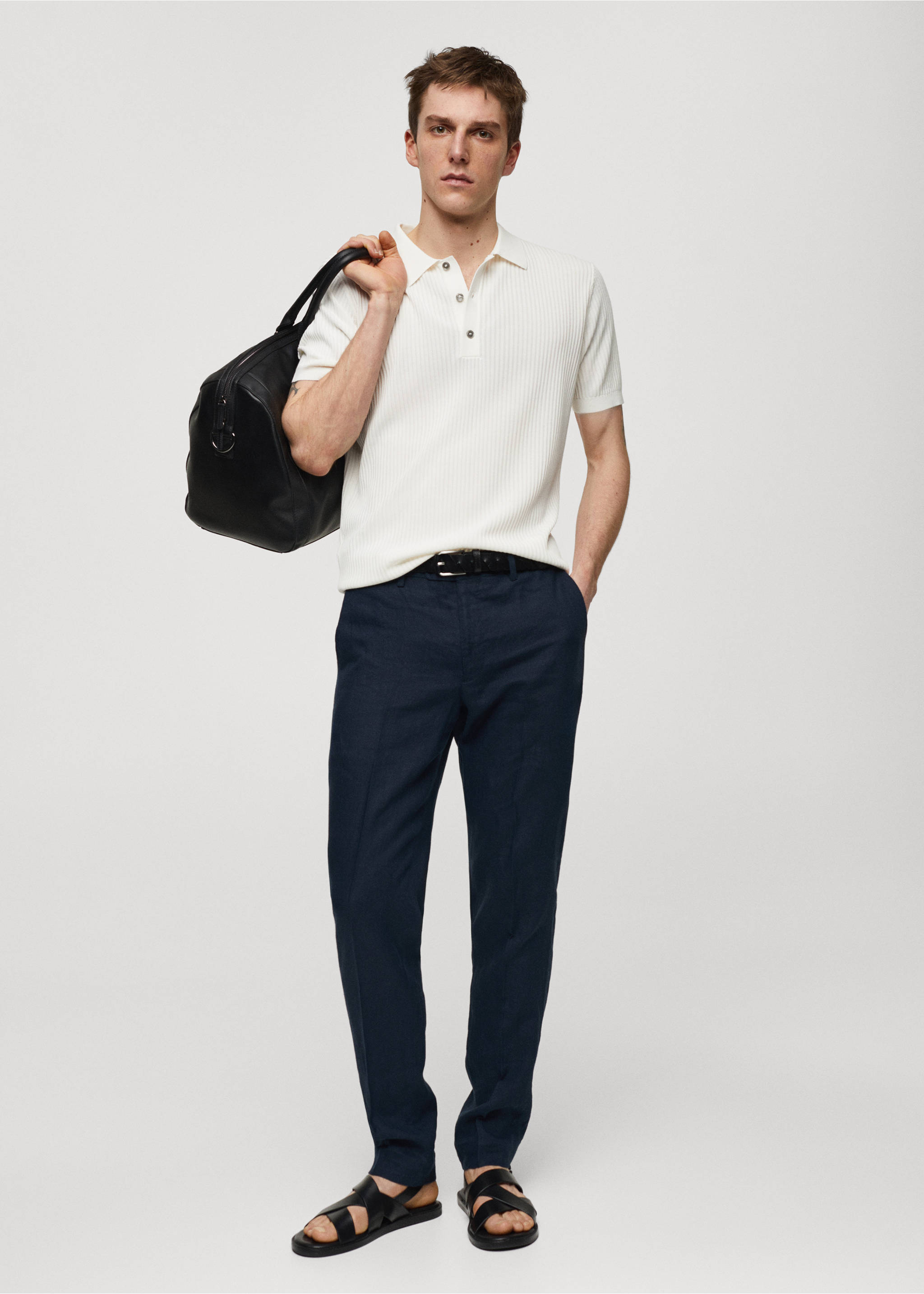 Knit cotton polo shirt - General plane, Off White. Ref: 67097696-00.