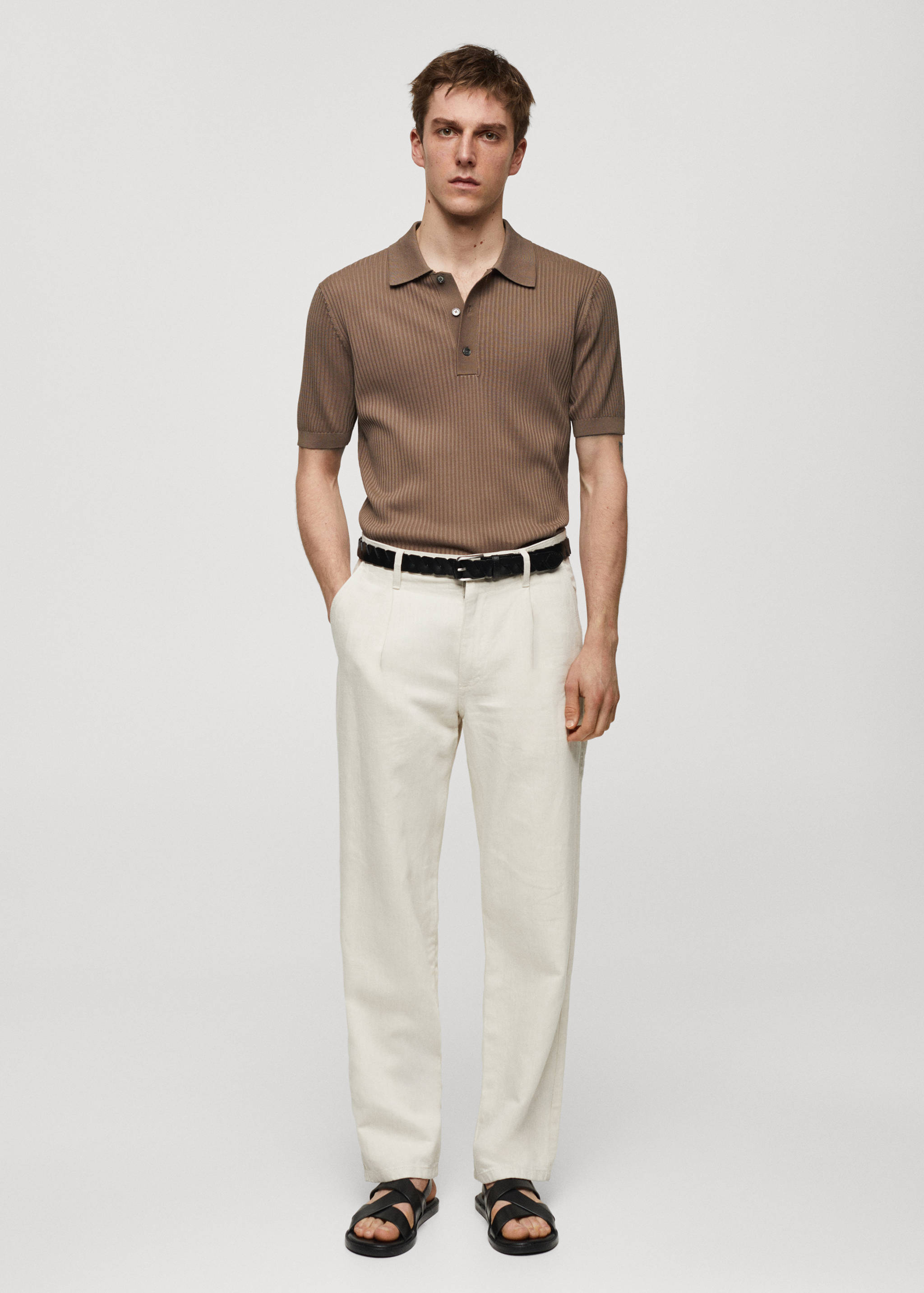 Polo maille coton - Plan général