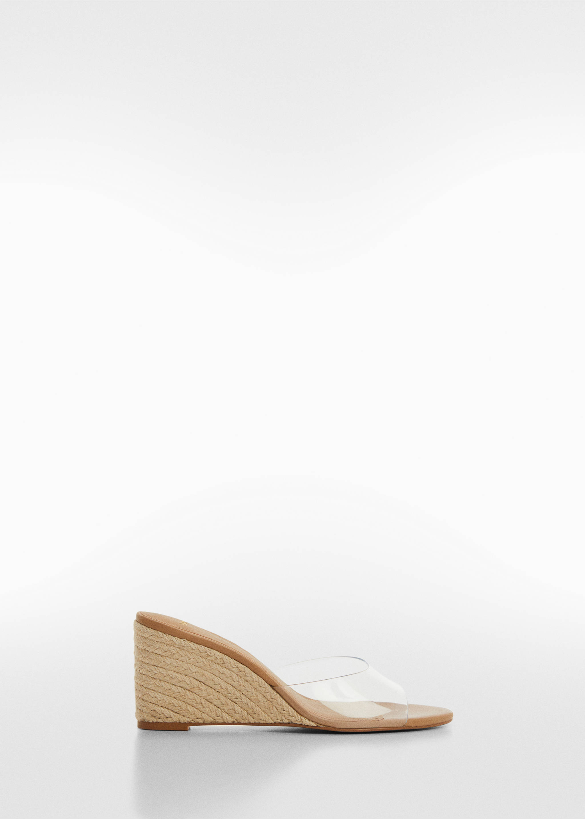 Vinyl wedge sandals - Article without model, Nude. Ref: 67097698-00.