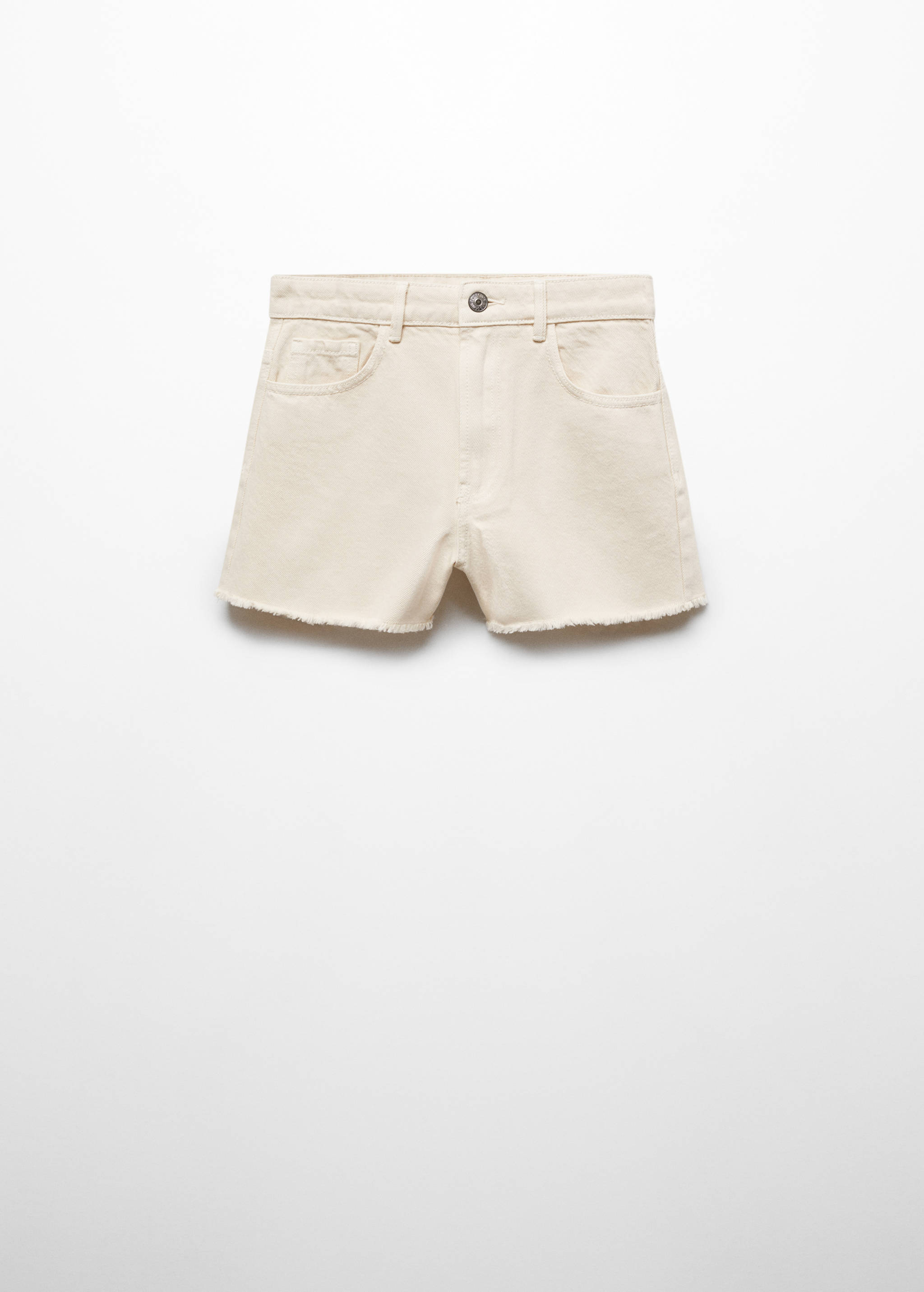 Frayed cotton shorts - Article without model