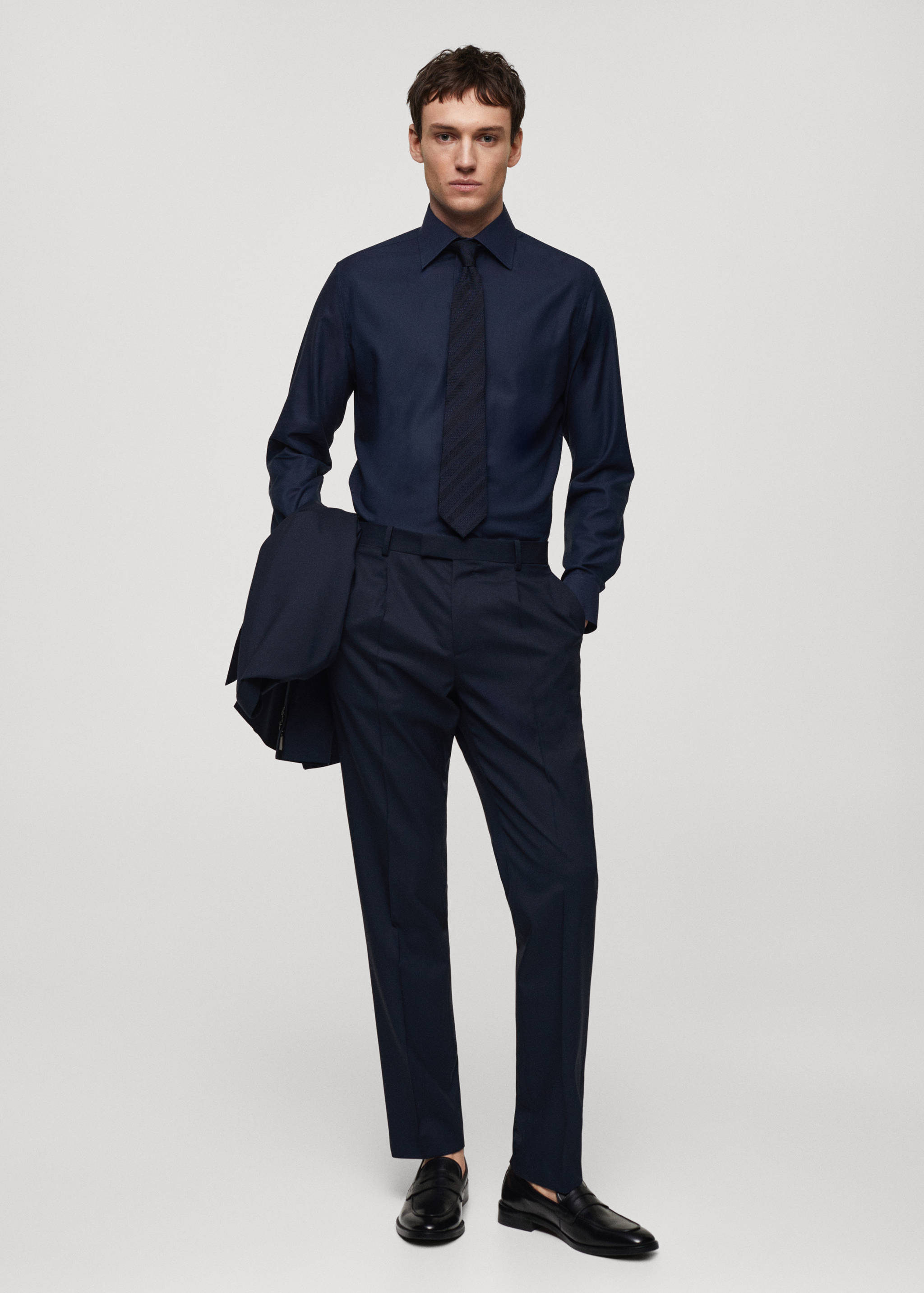 Slim-fit Tencel cotton shirt - General plane