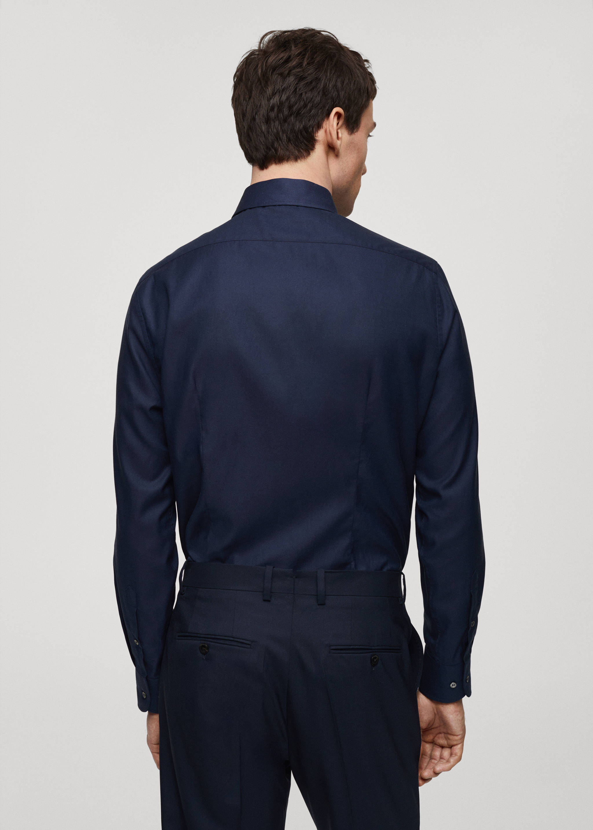 Slim-fit Tencel cotton shirt - Reverse of the article
