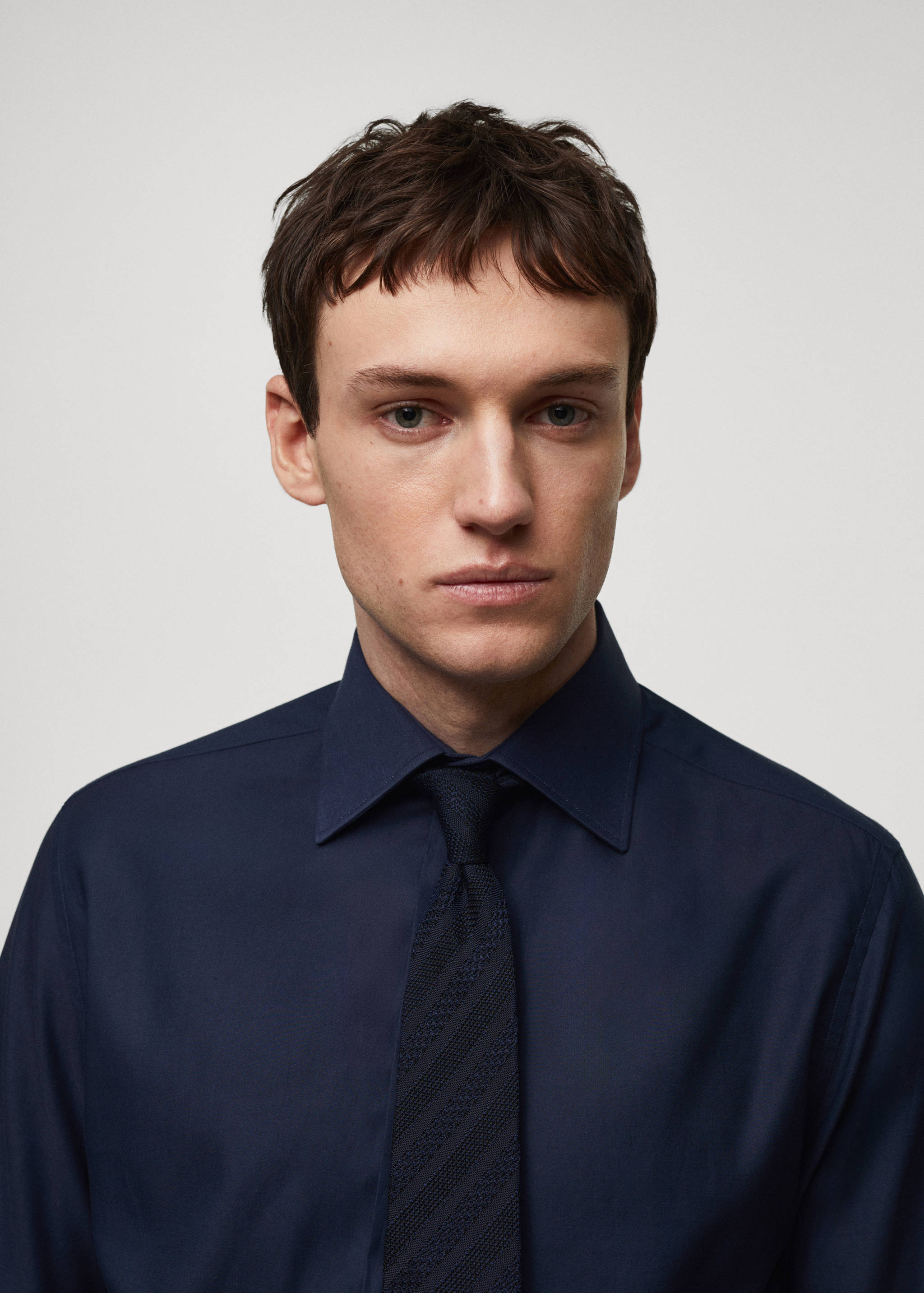 Slim-fit Tencel cotton shirt - Details of the article 1