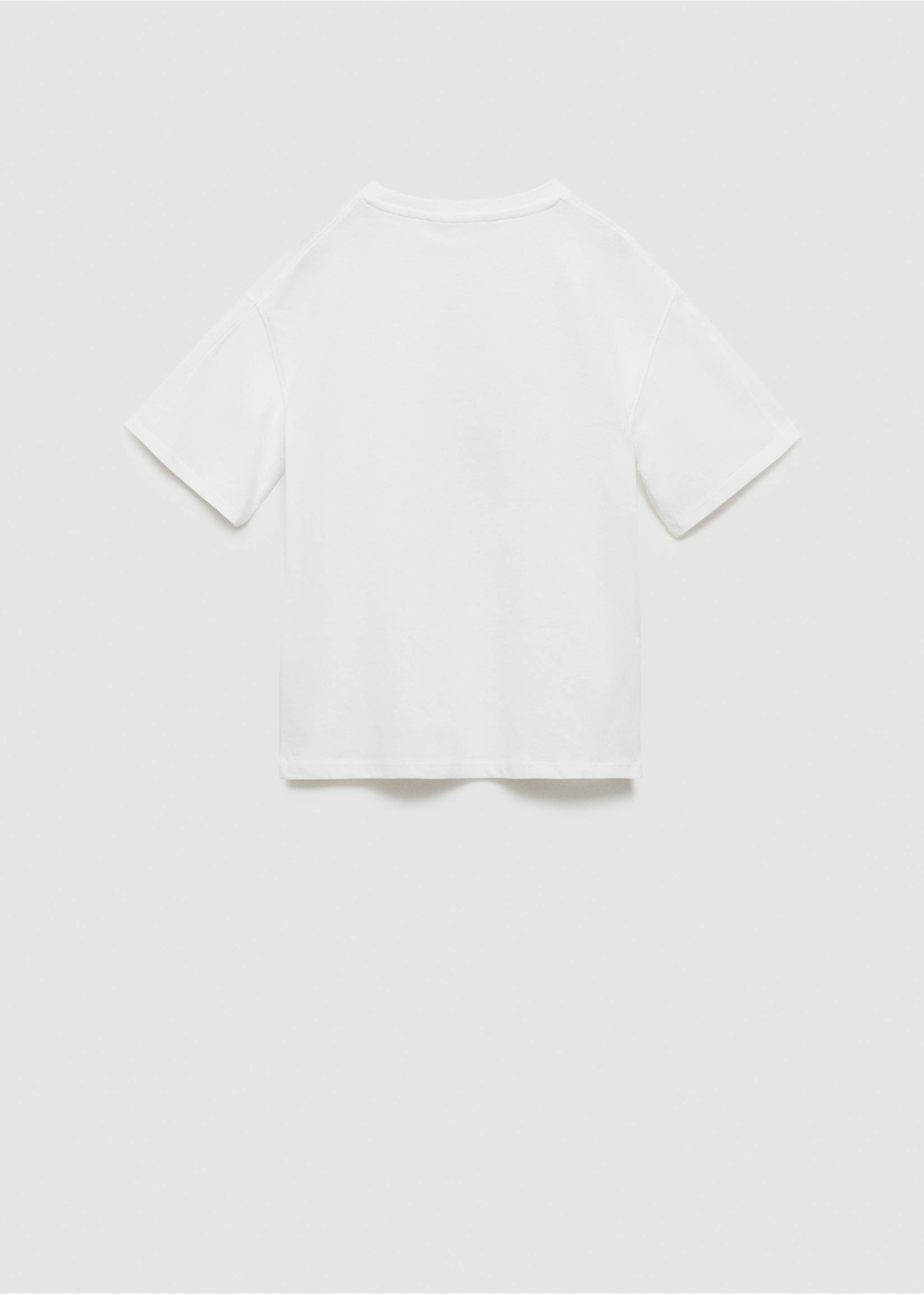 Printed cotton-blend T-shirt - Reverse of the article, Off White. Ref: 67098271-00.