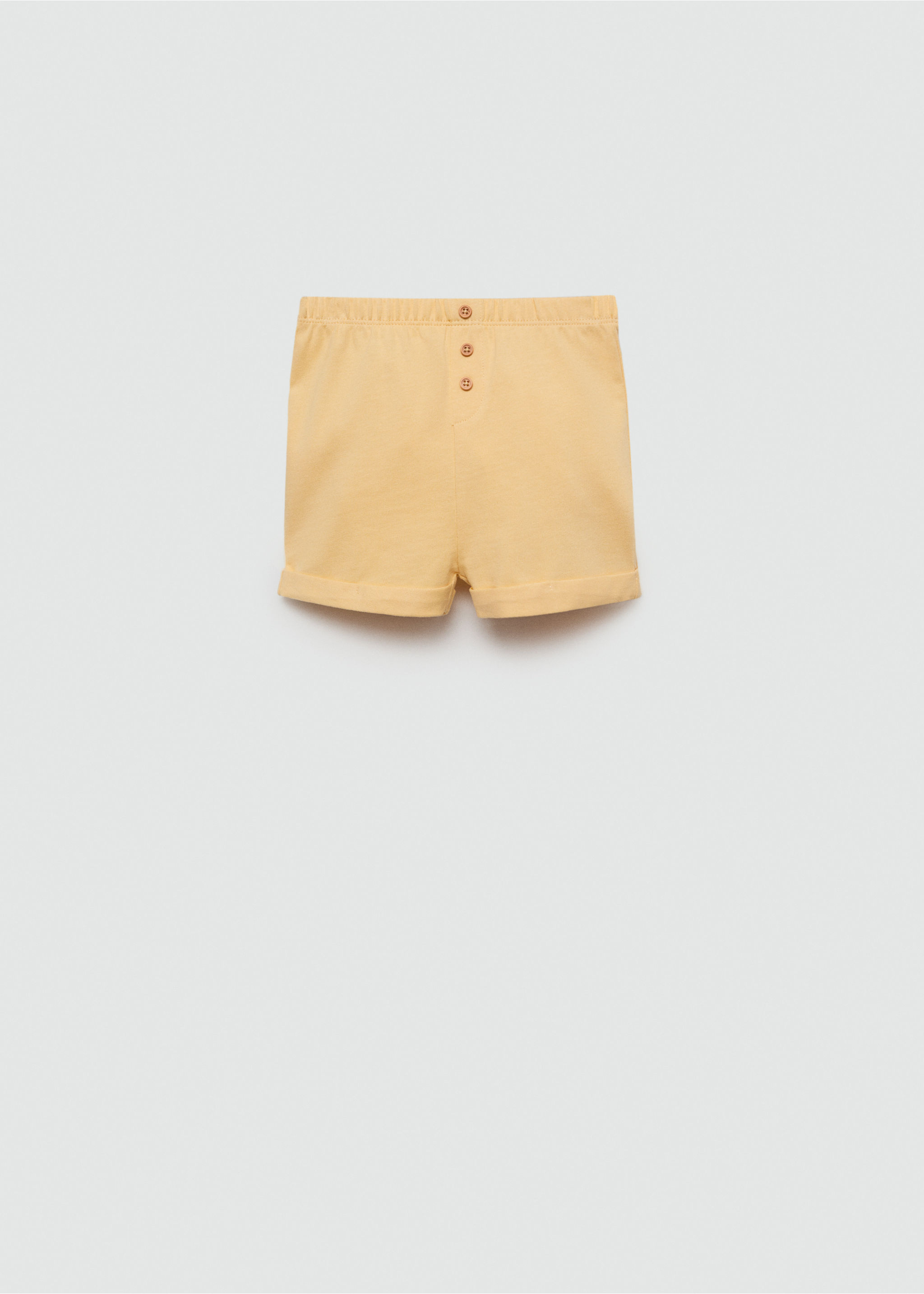 Buttoned cotton shorts - Article without model