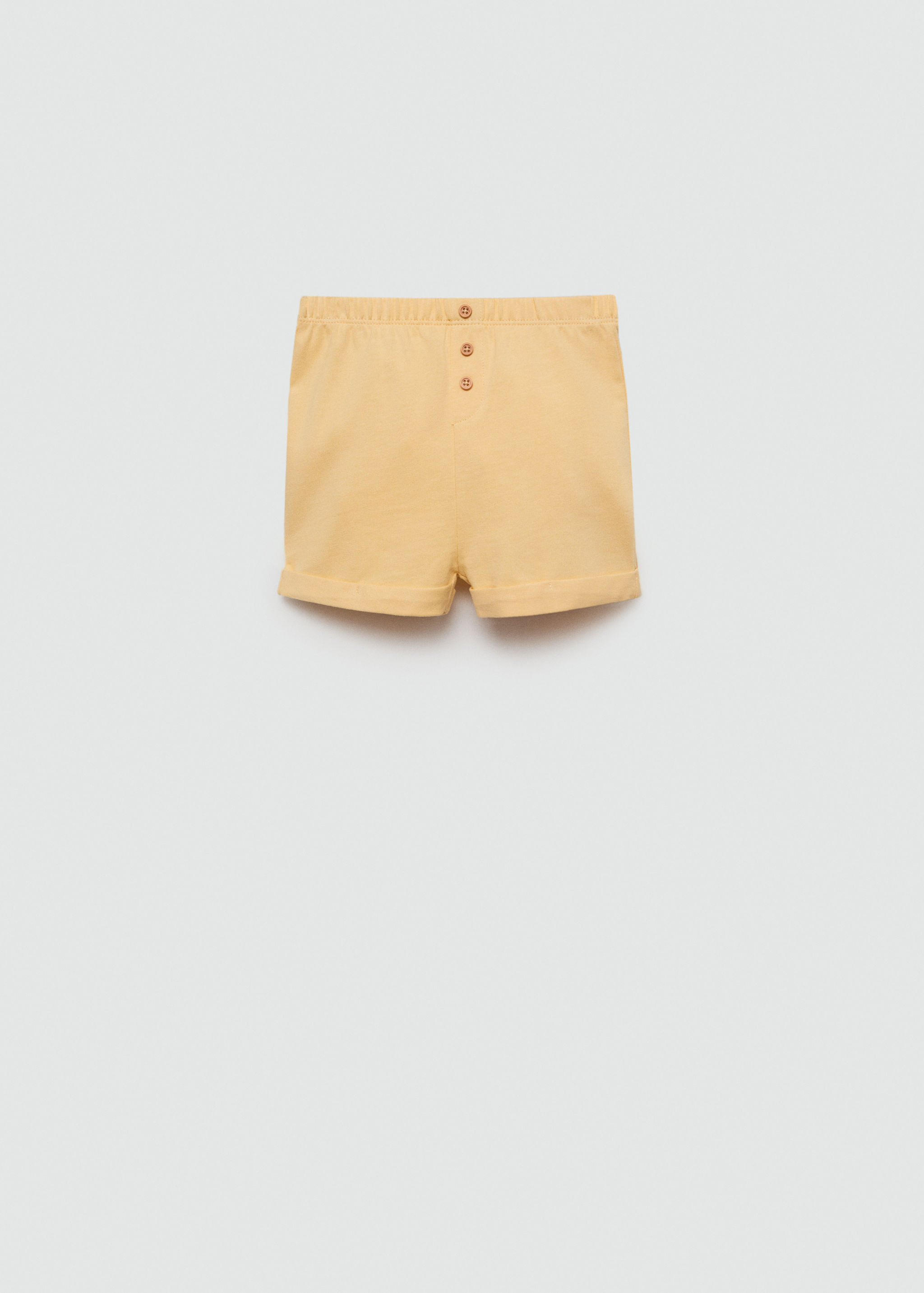 Buttoned cotton shorts - Article without model