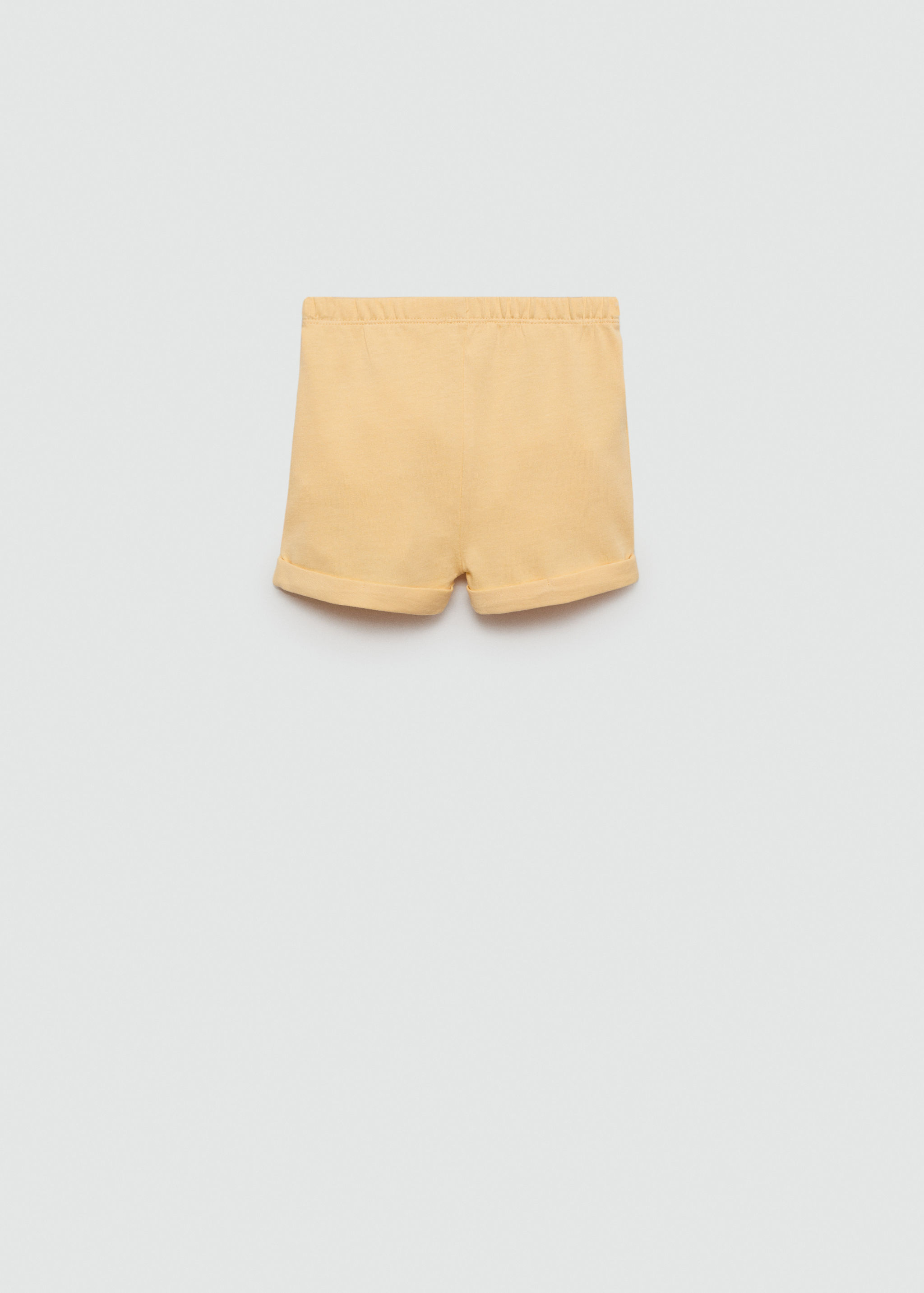 Buttoned cotton shorts - Reverse of the article