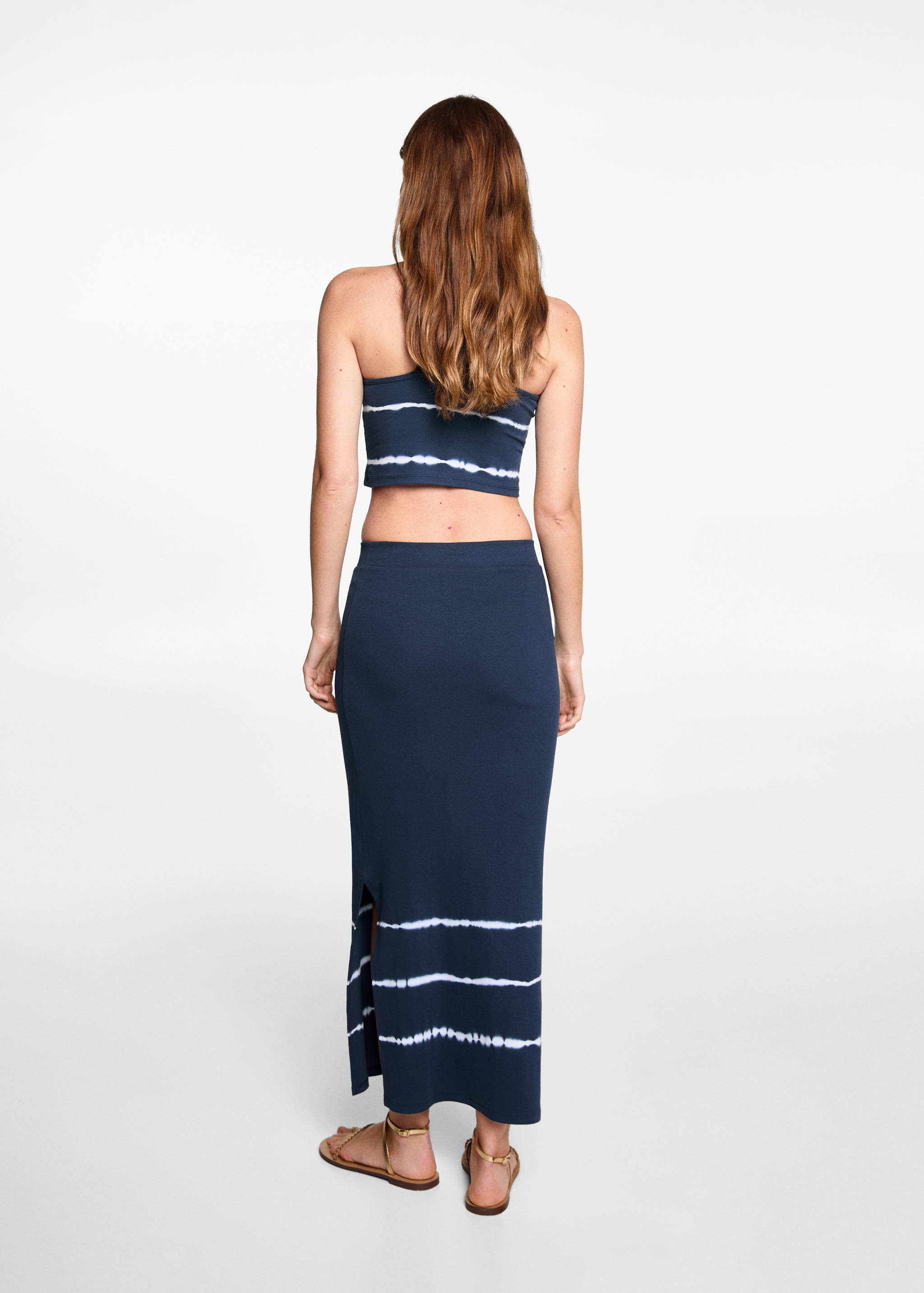 Tie-dye midi skirt - Reverse of the article