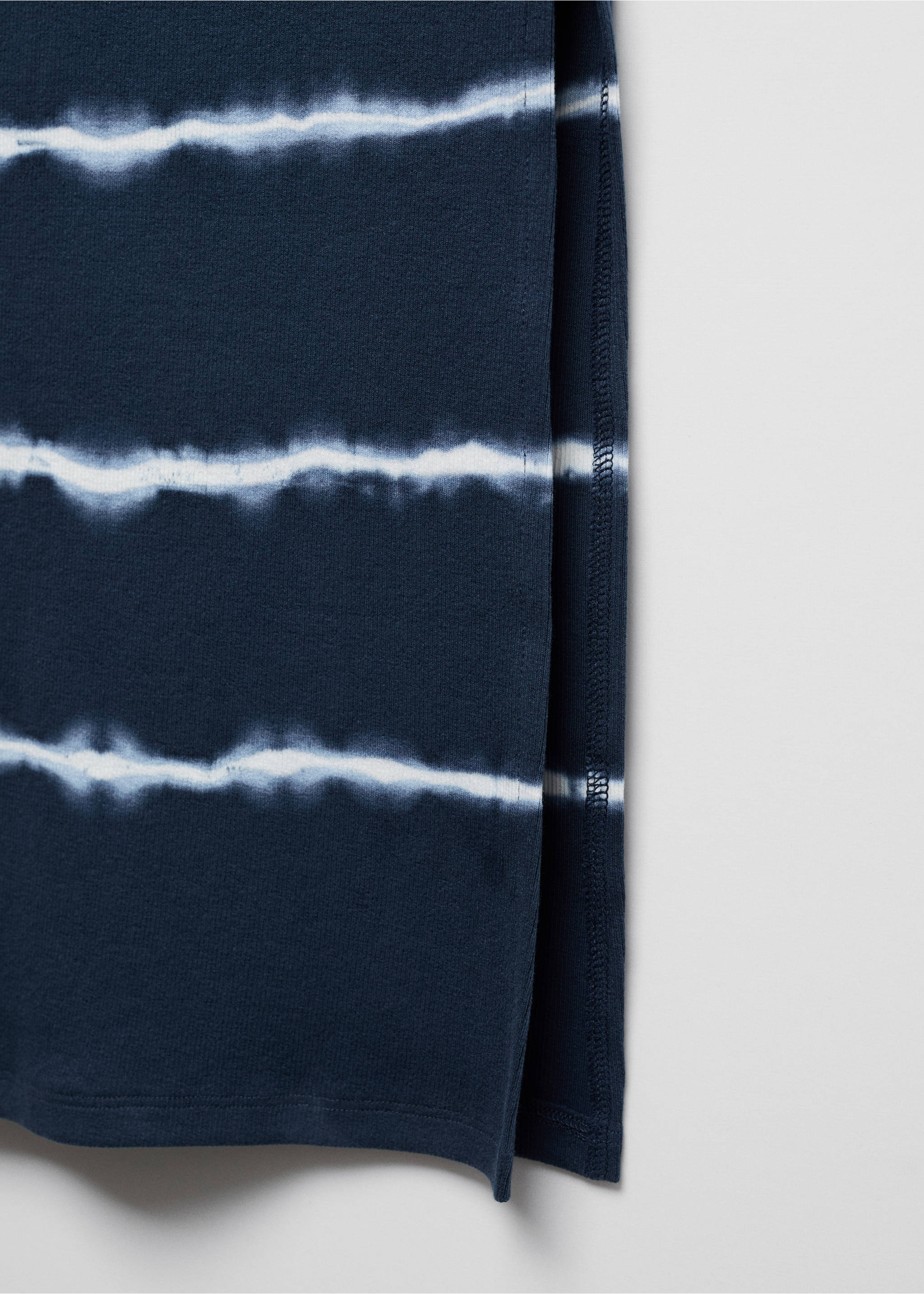 Tie-dye midi skirt - Details of the article 8, Dark Navy. Ref: 67098273-00.