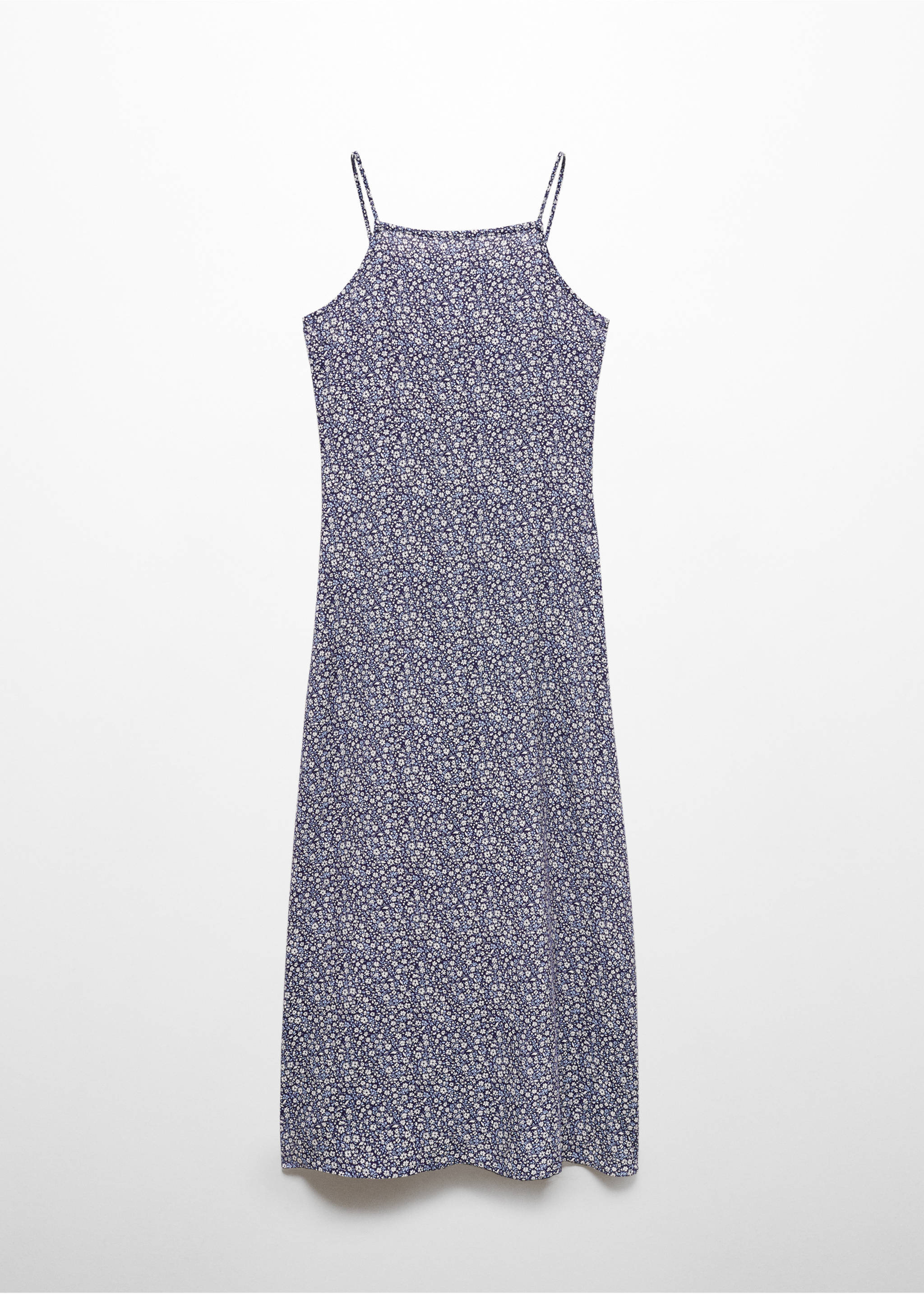 Robe à fleurs - Article sans modèle, Bleu marine foncé. Ref: 67098278-00.