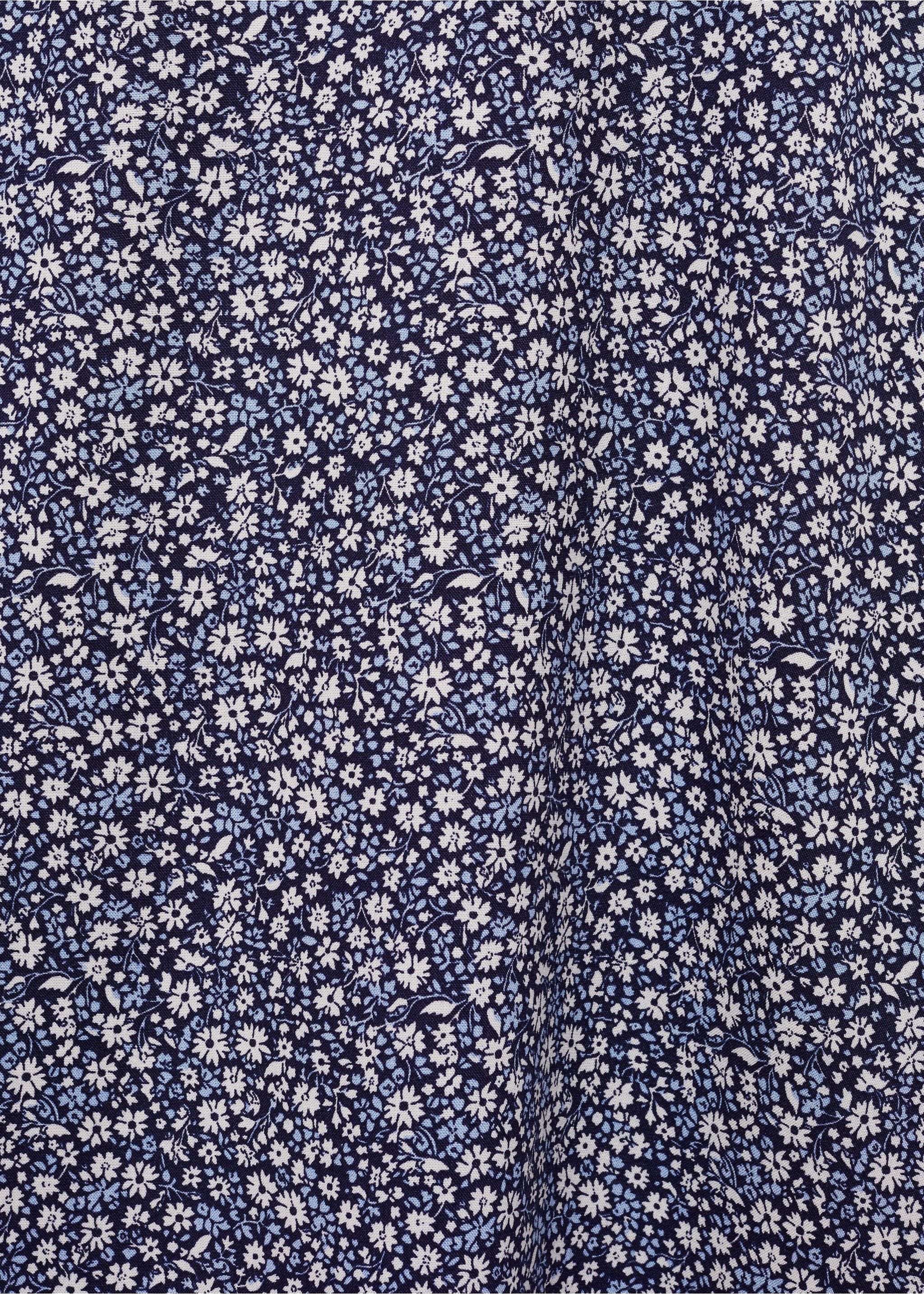 Robe à fleurs - Détail de l'article 8, Bleu marine foncé. Ref: 67098278-00.
