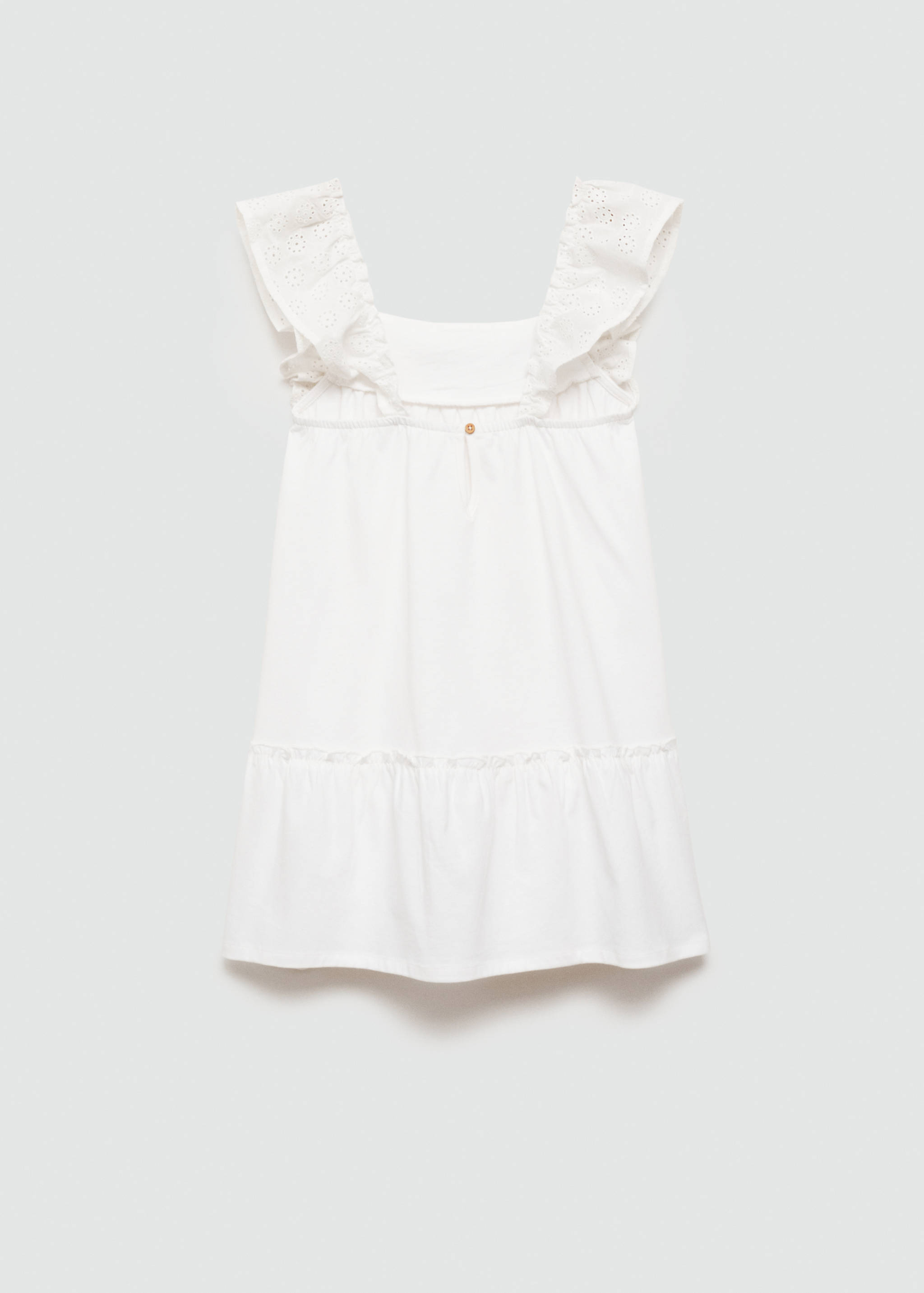 Broderie anglaise Ruffled dress - Reverse of the article