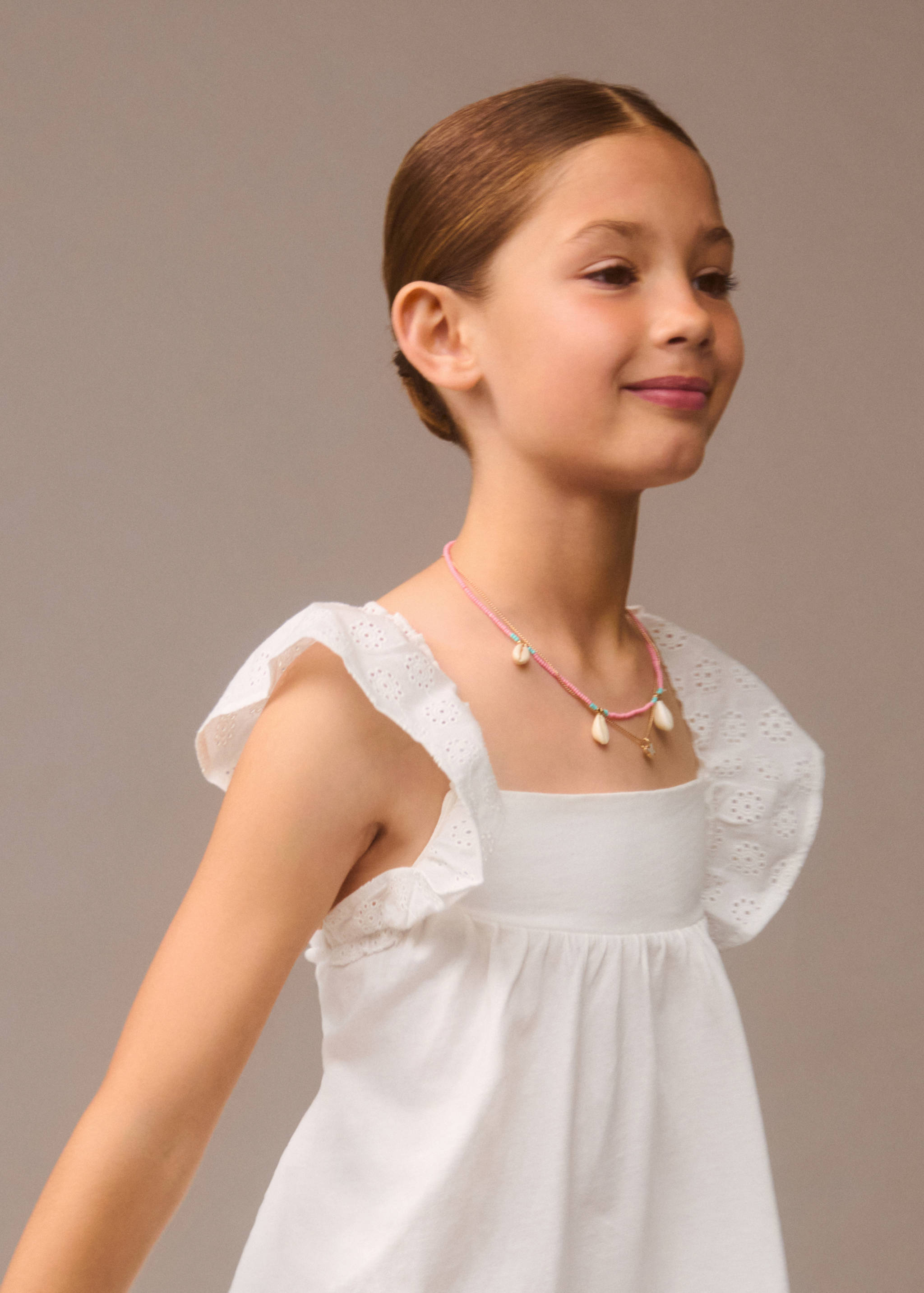 Broderie anglaise Ruffled dress - Details of the article 5