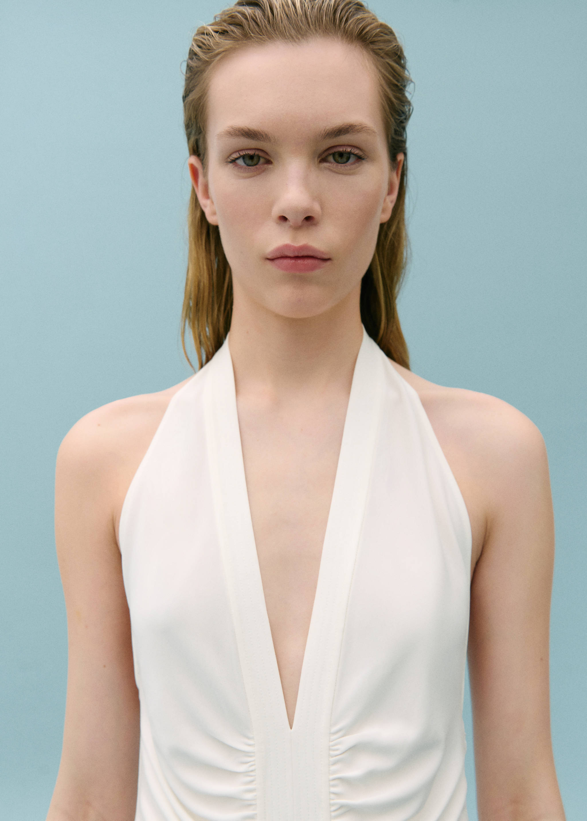 Robe emmanchures américaines drapée ouverture - Détail de l'article 1