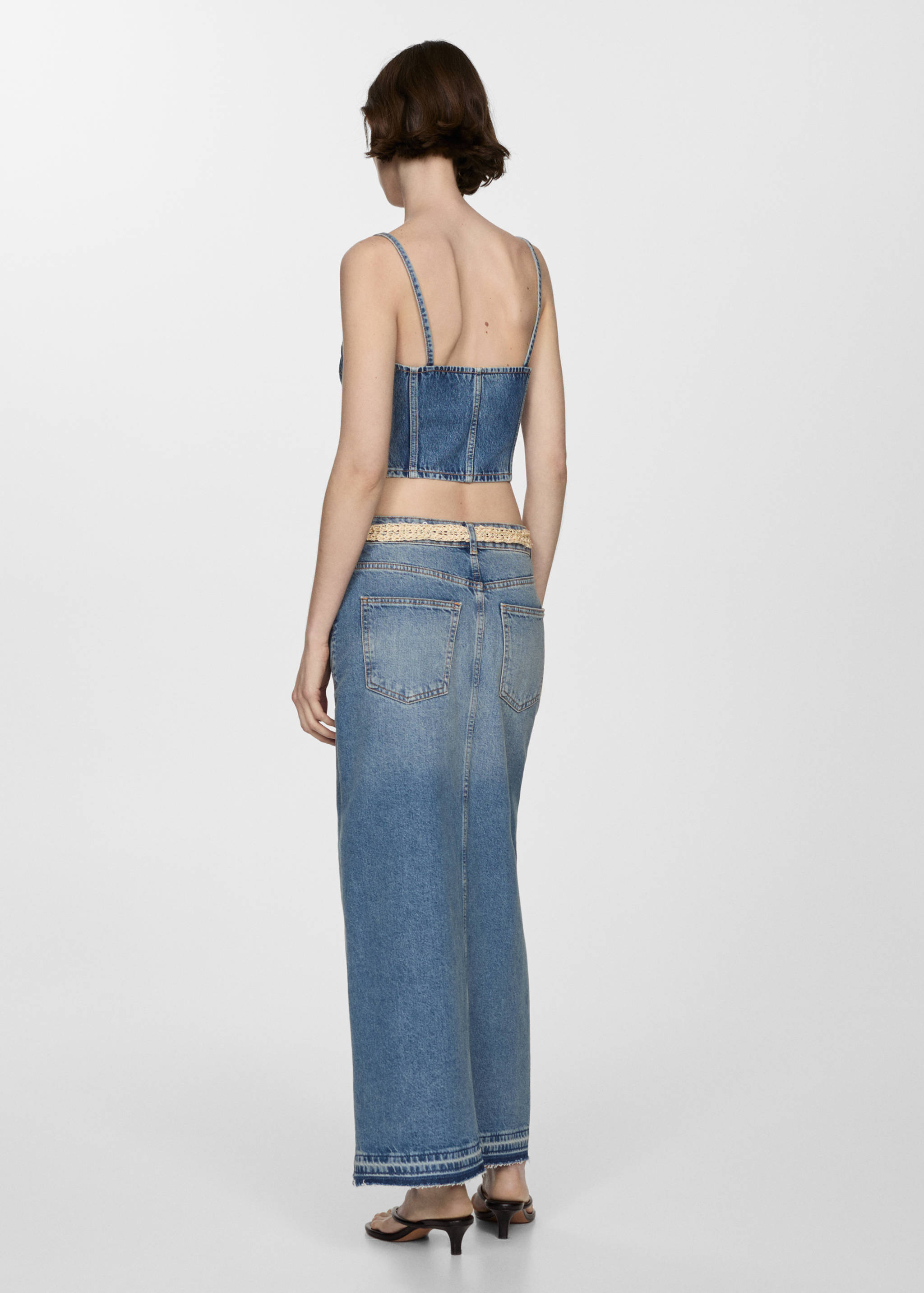 Top crop denim - Retro dell'articolo