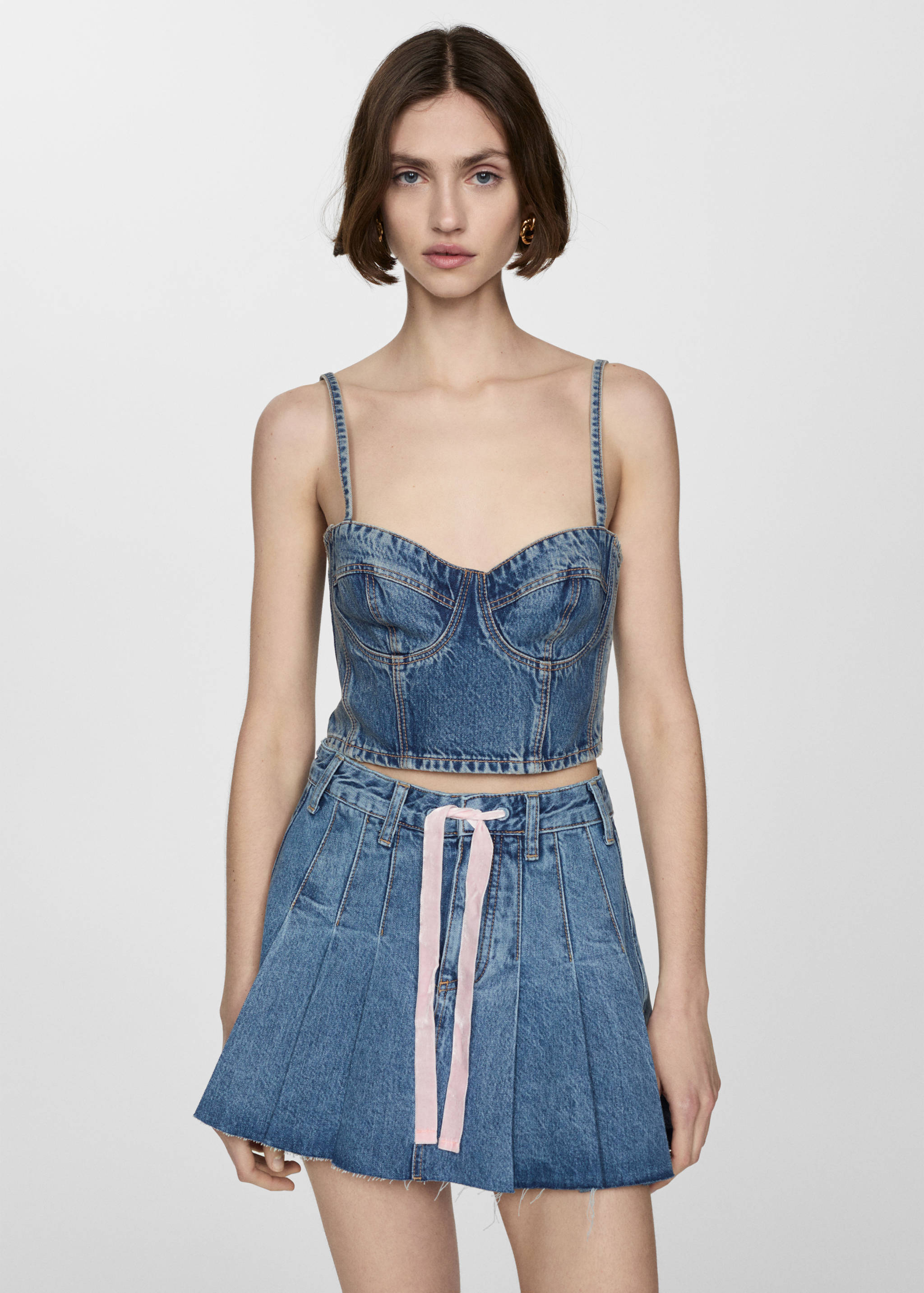 Top crop denim - Dettaglio dell'articolo 6