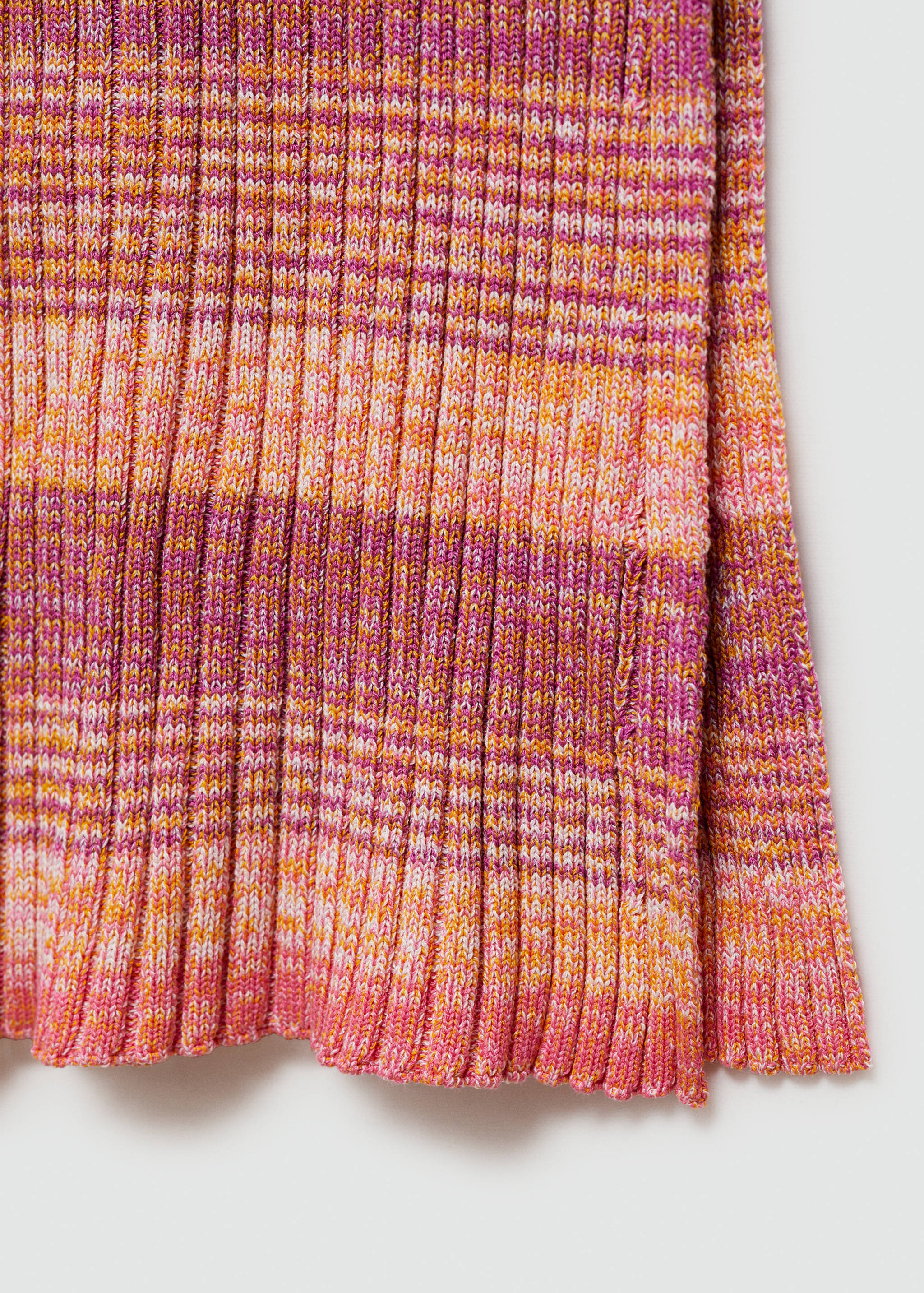 Multi-coloured midi knitted dress - Details of the article 0