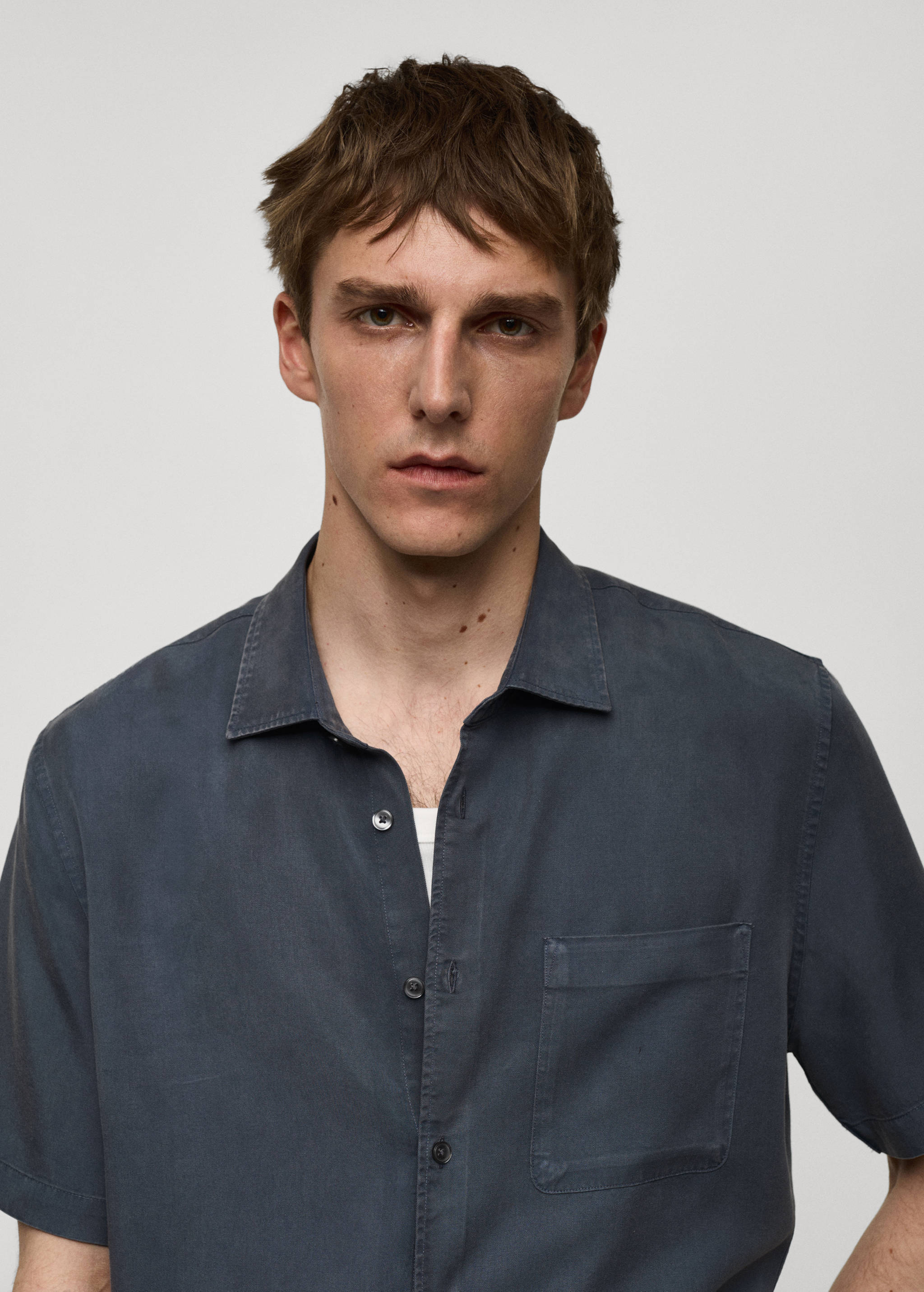 Regular-fit overhemd 100% tencel - Detail van het artikel 1