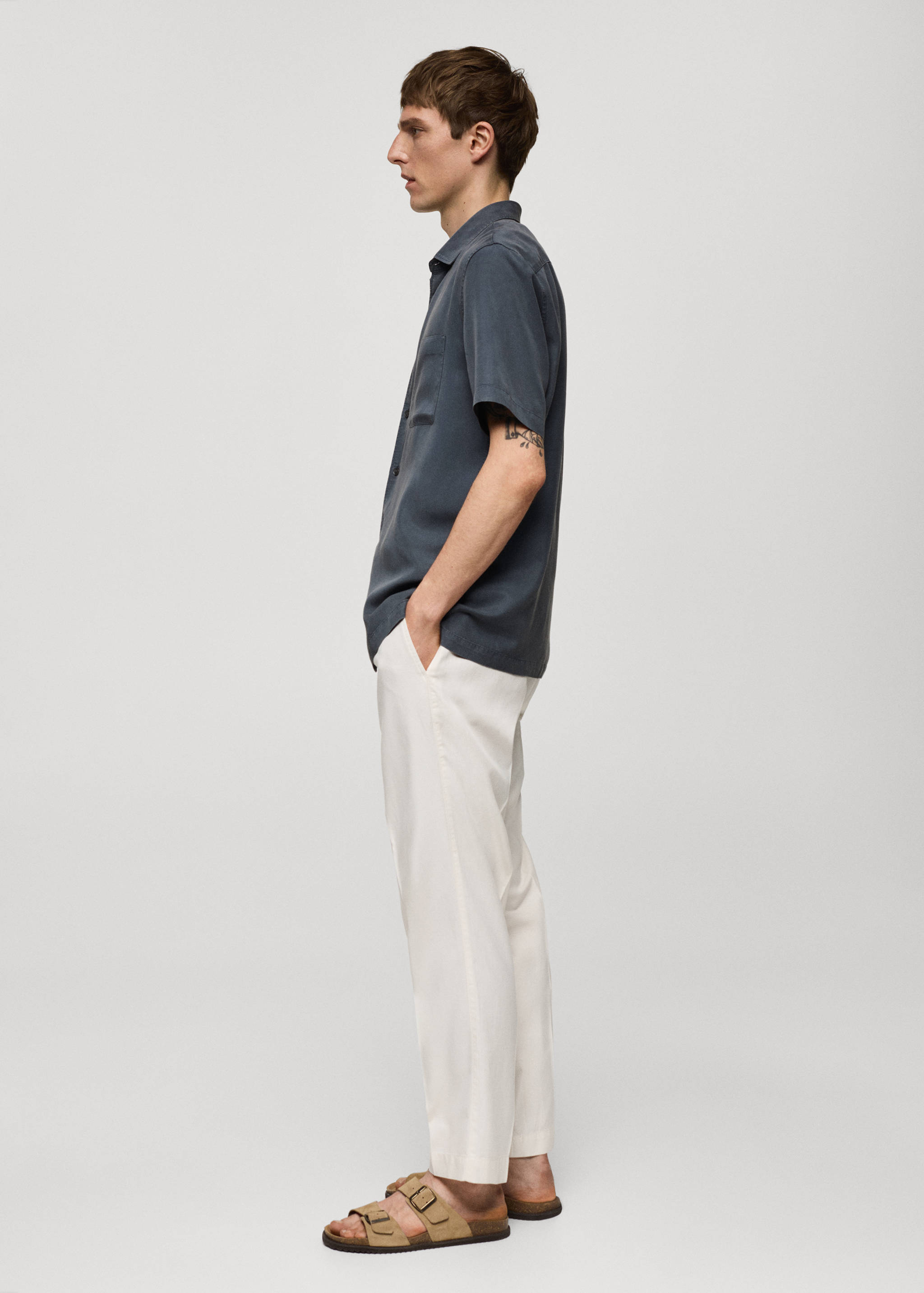 Regular-fit overhemd 100% tencel - Detail van het artikel 2