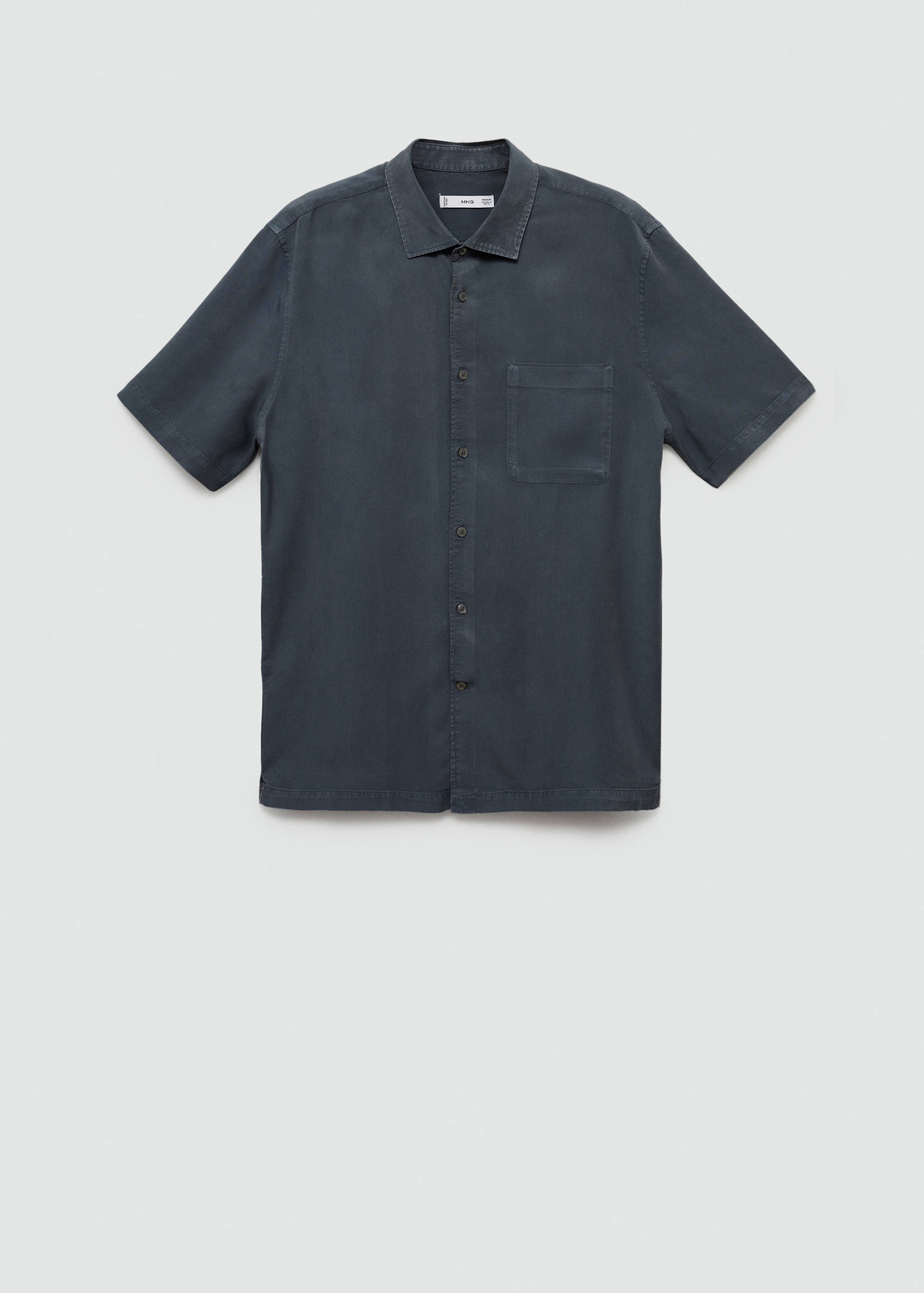 Regular-fit overhemd 100% tencel - Artikel zonder model