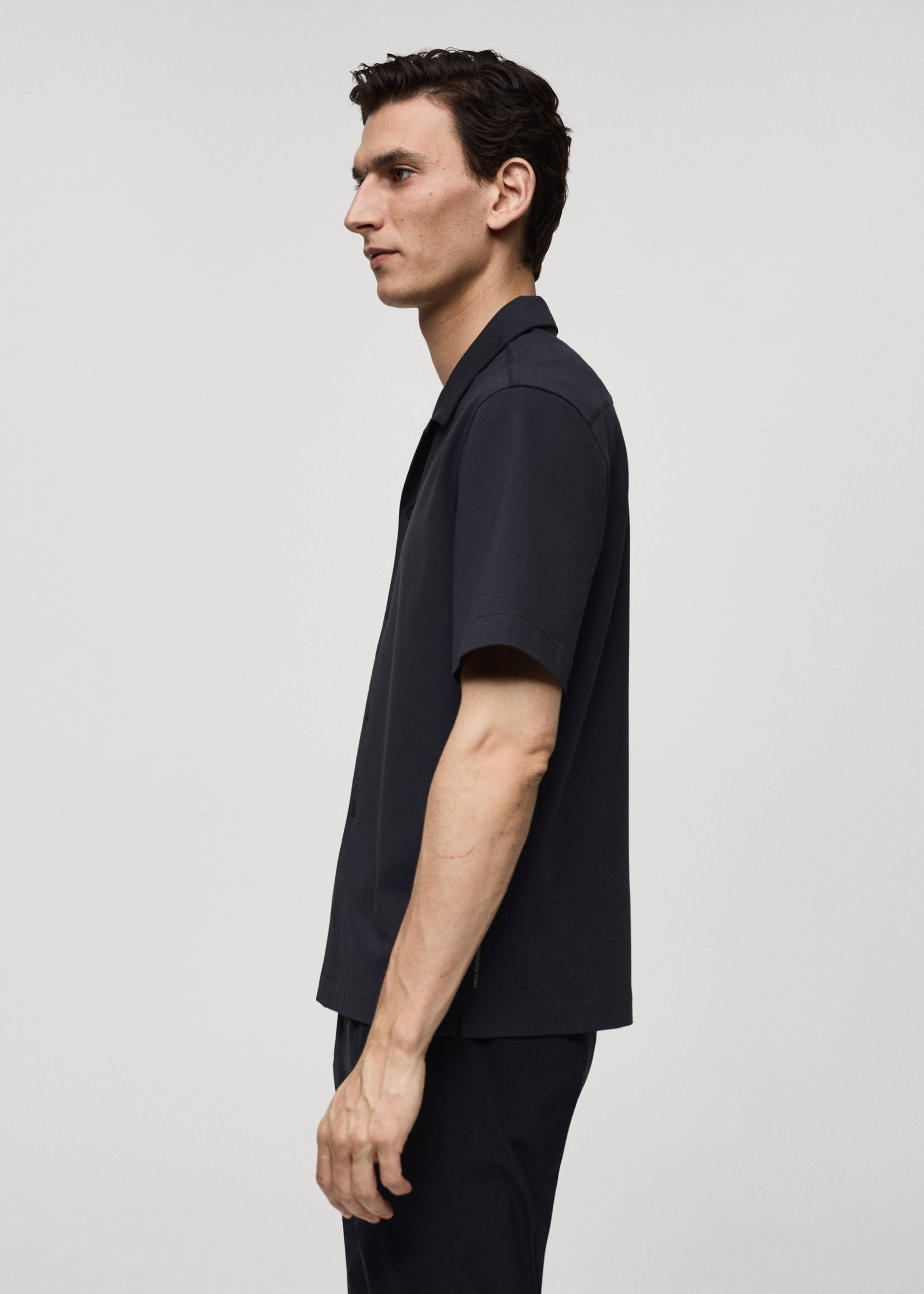 Regular Fit-Hemd mit Bowlingkragen - Detail des Artikels 2