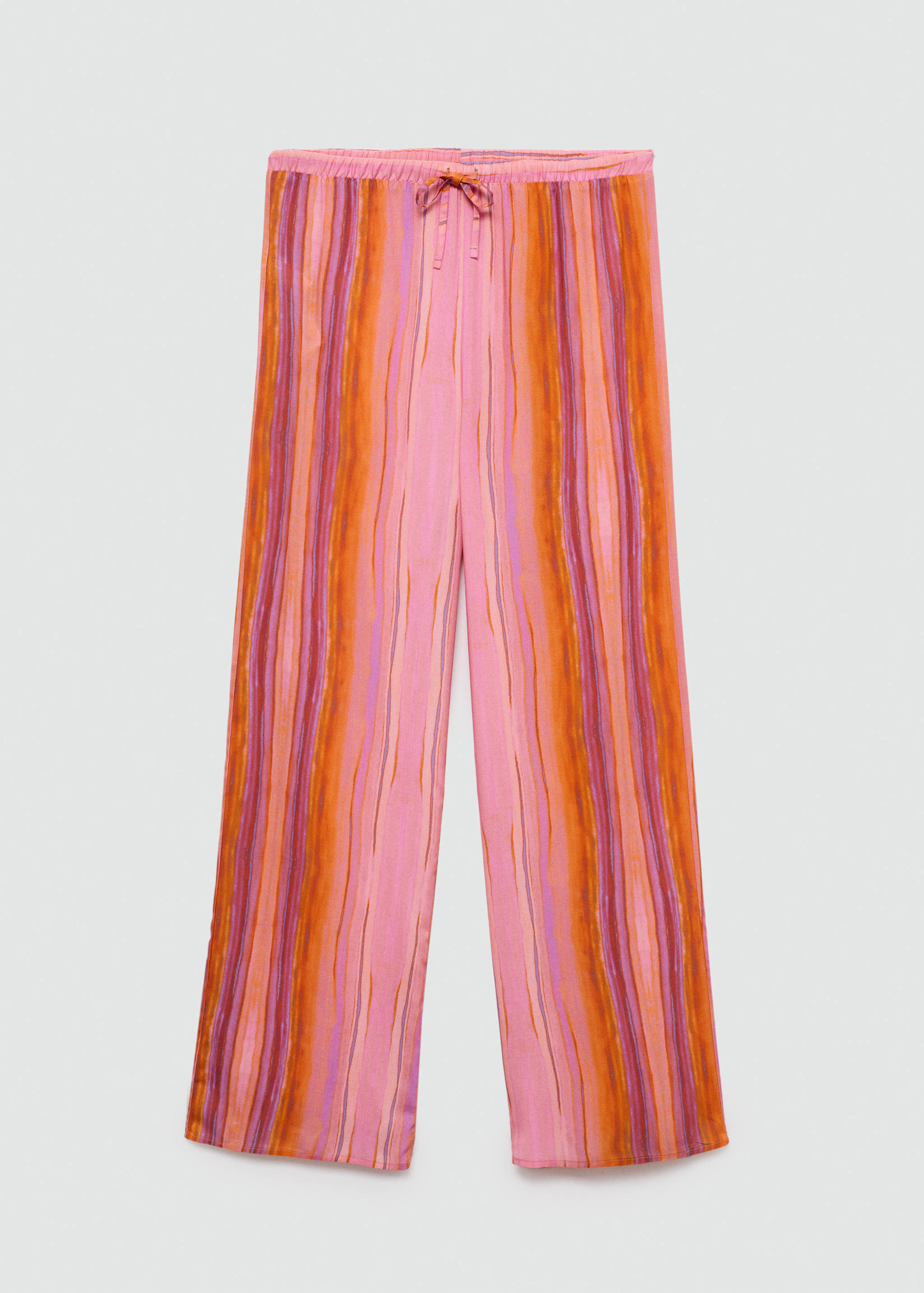 Multi-coloured striped trousers - Article without model