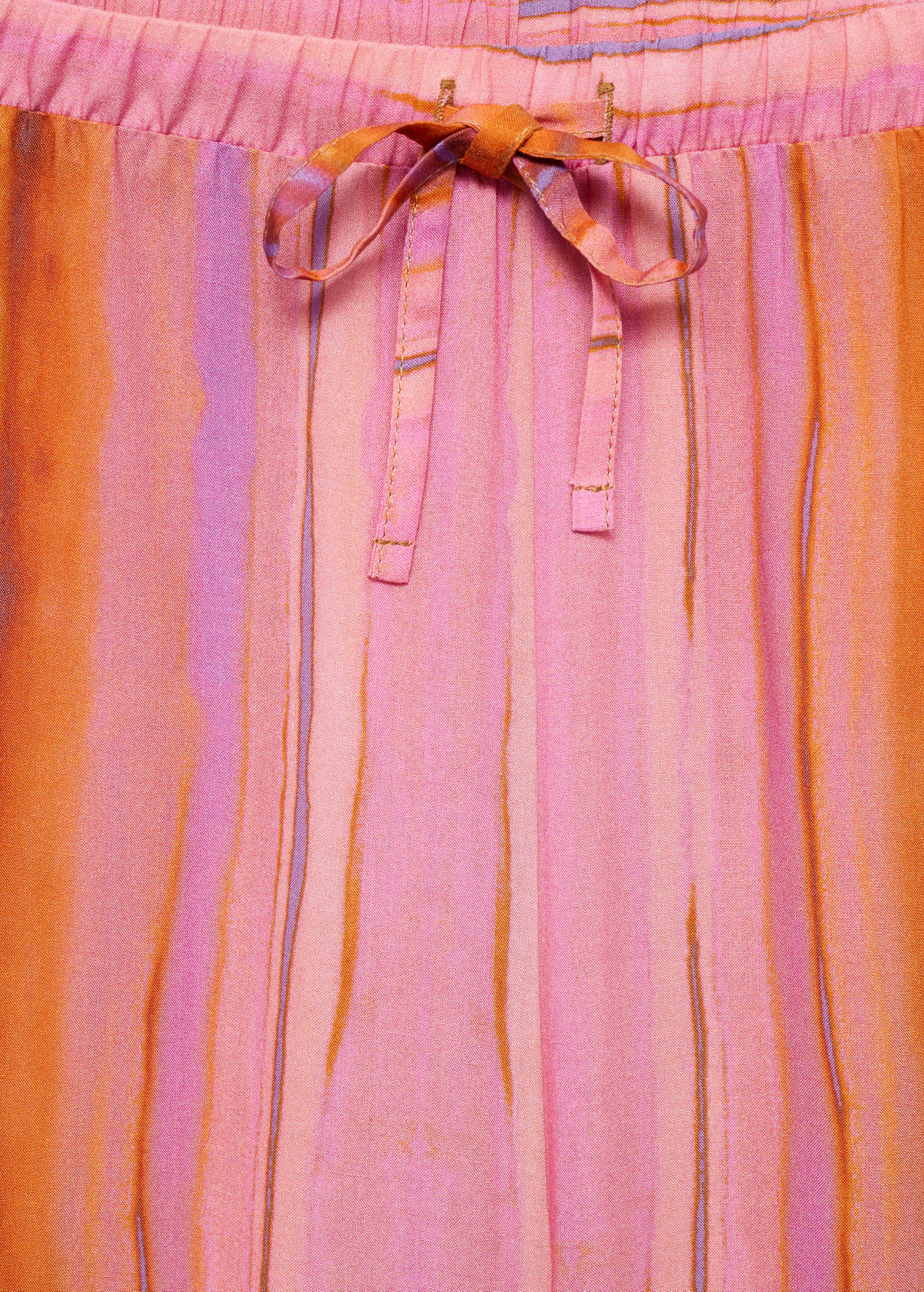 Multi-coloured striped trousers - Details of the article 8