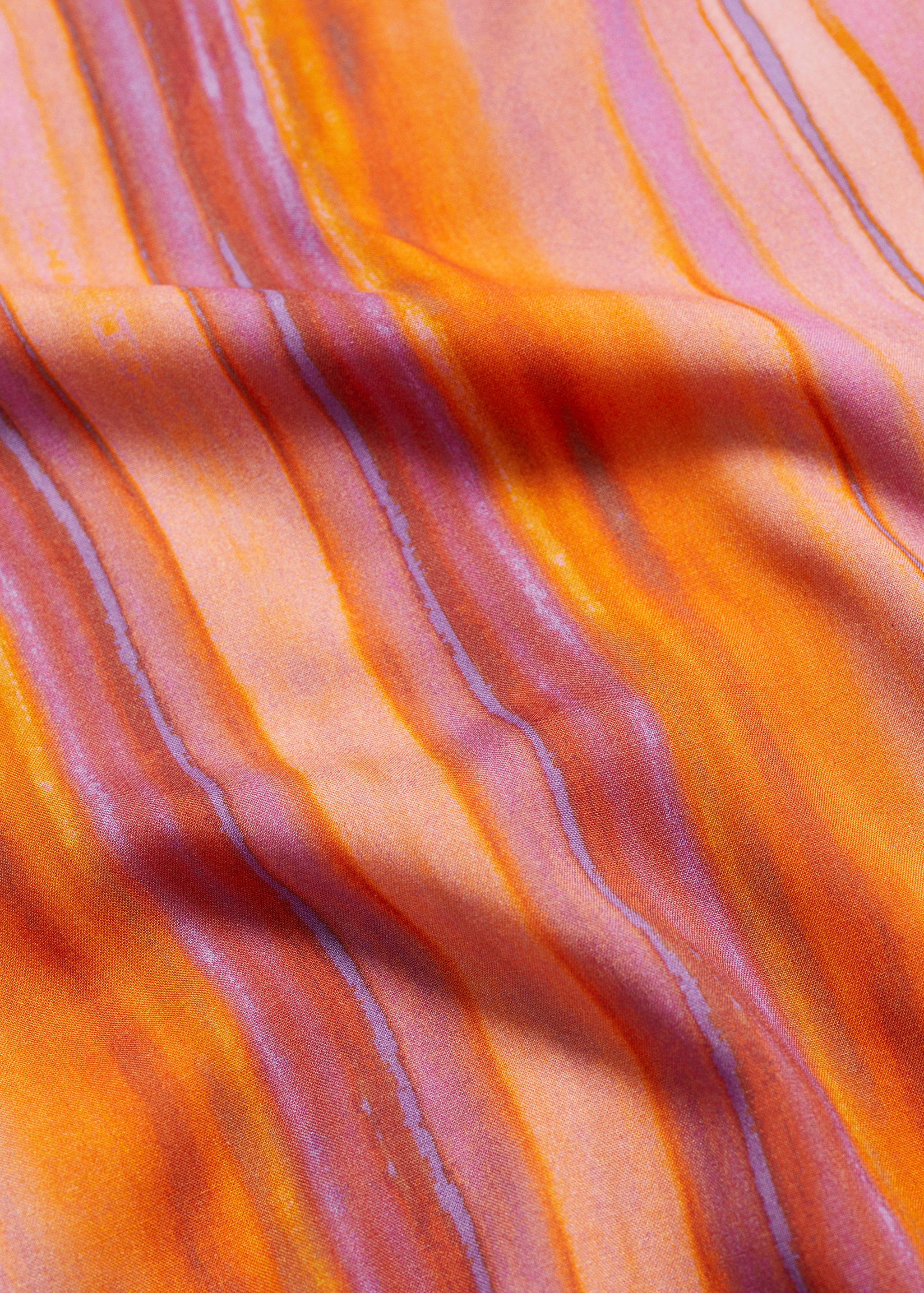 Multi-coloured striped trousers - Details of the article 0