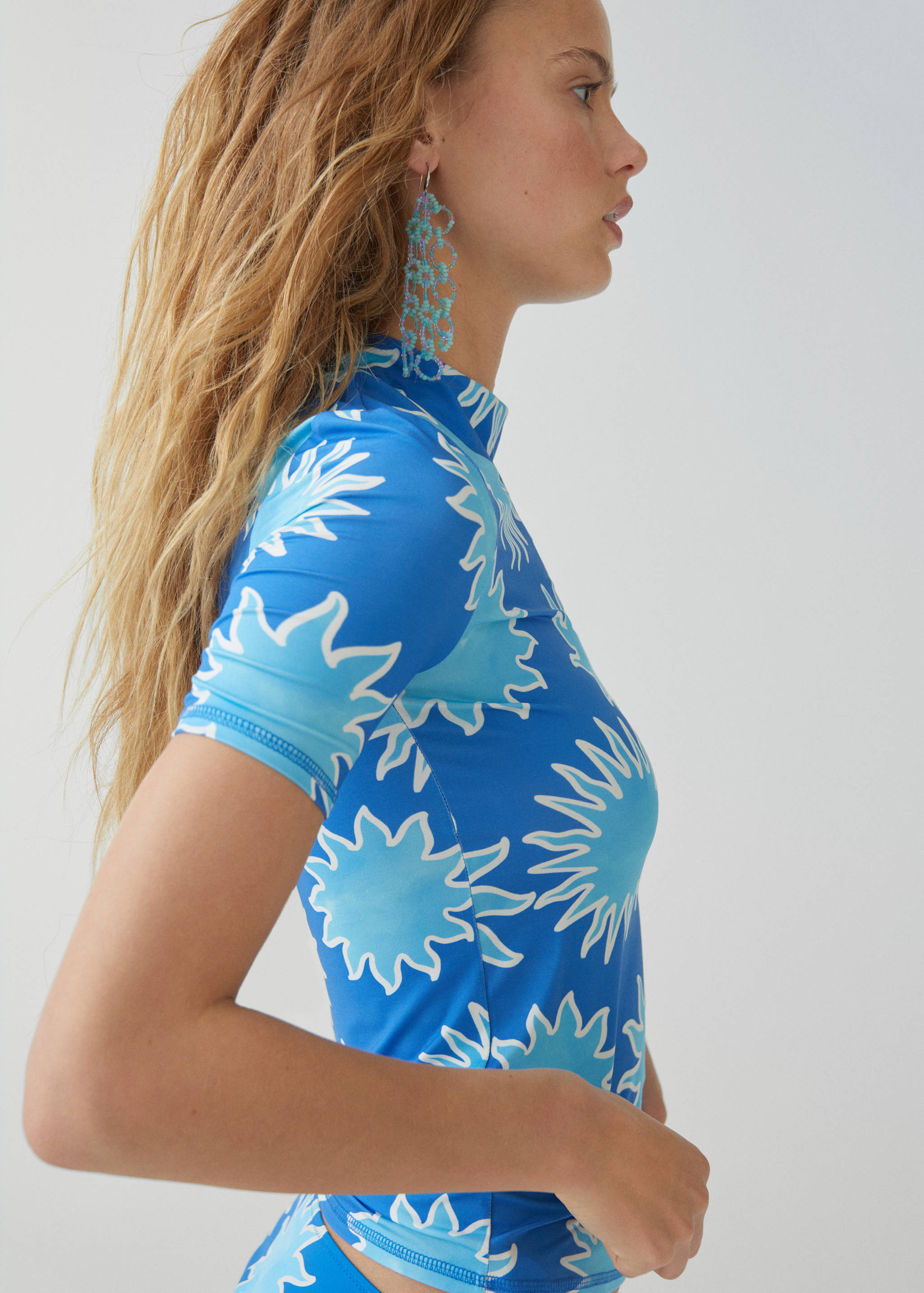 T-shirt imprimé manches courtes - Plan moyen