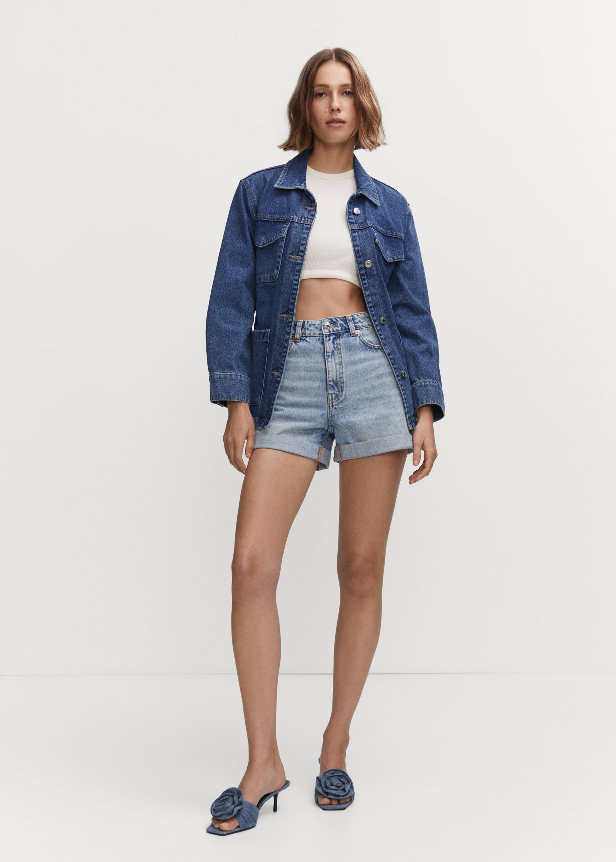 Mom Fit-Jeans-Shorts - Allgemeine Ansicht
