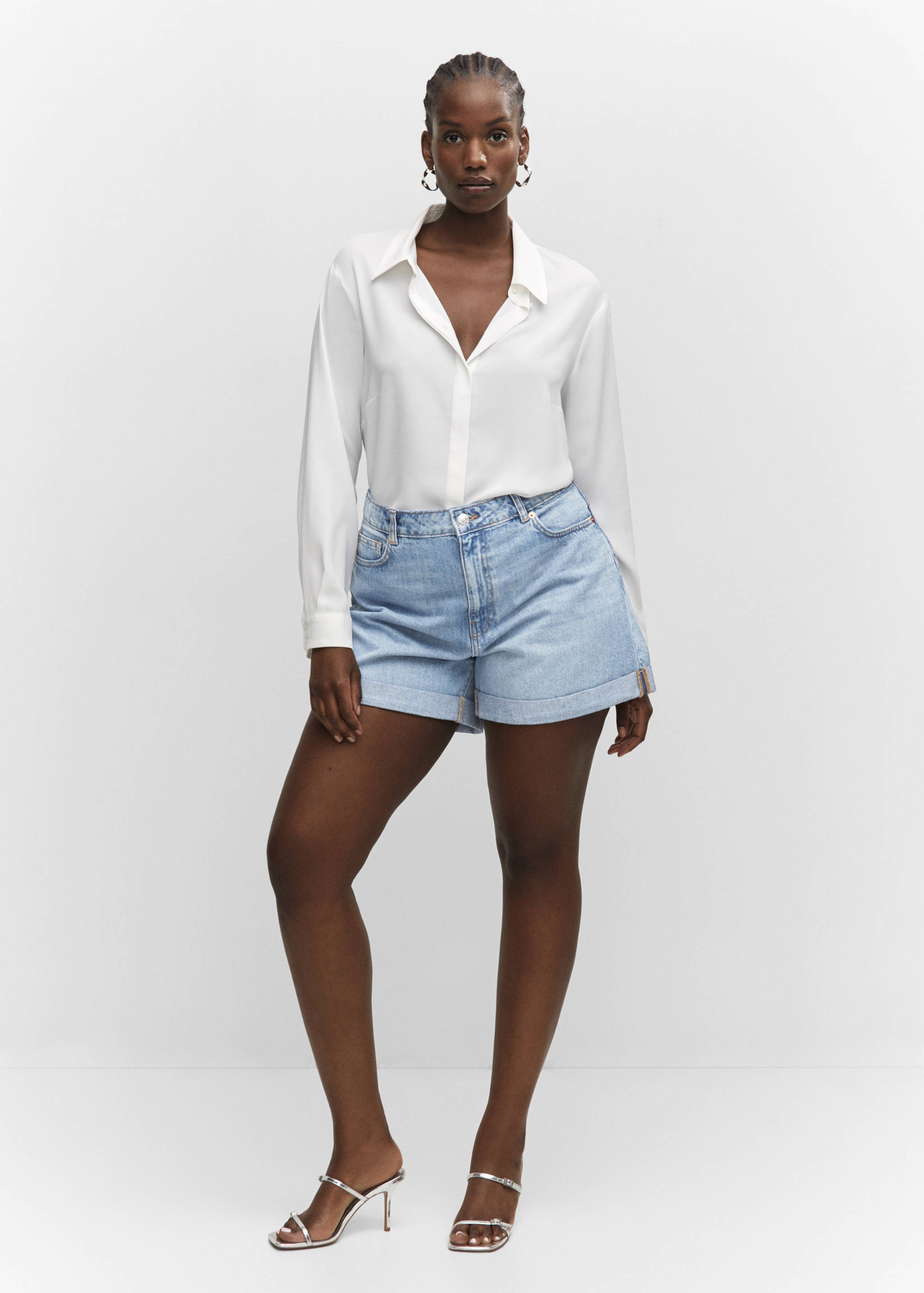 Mom Fit-Jeans-Shorts - Detail des Artikels 3