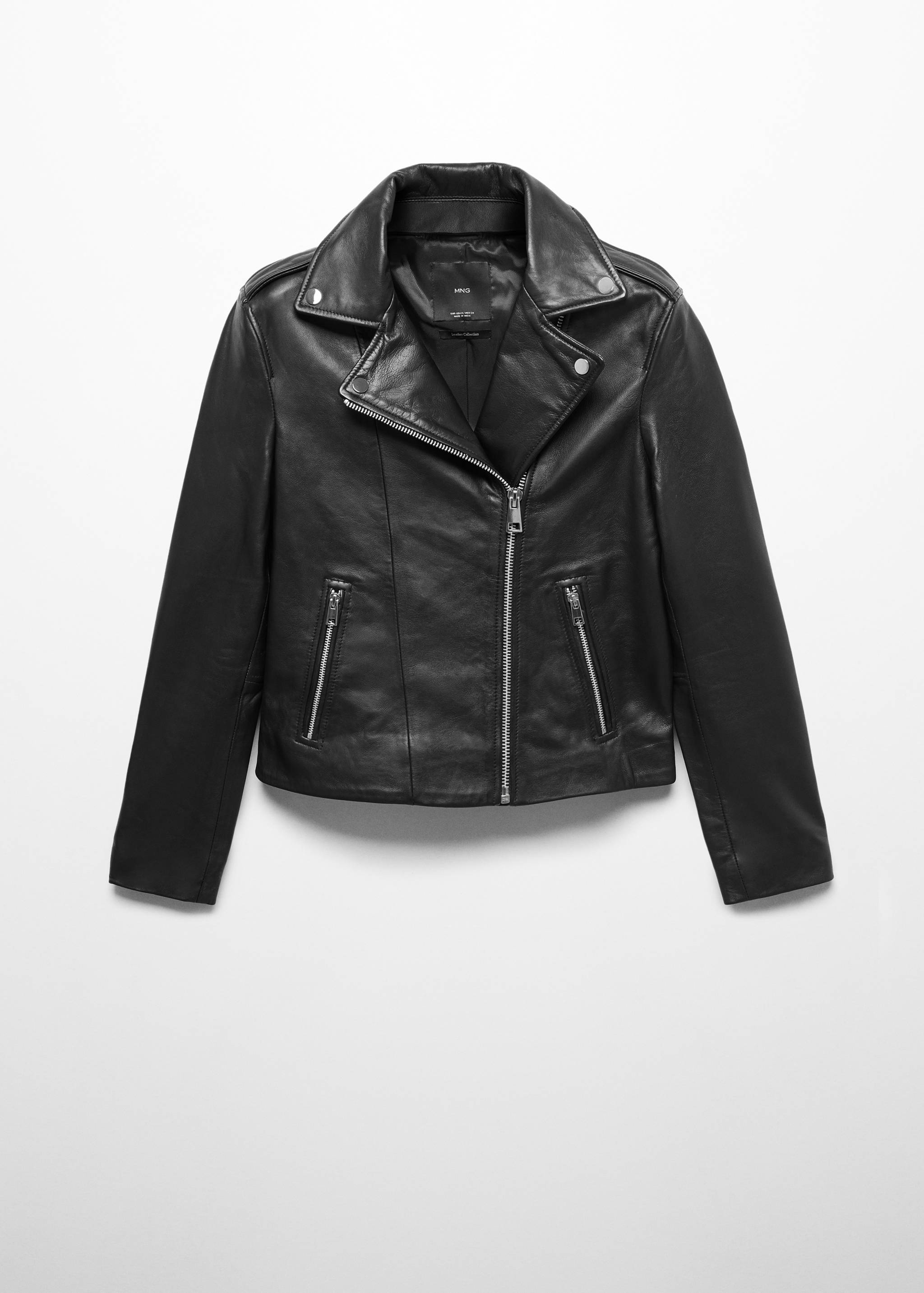 Cazadora biker piel - Artículo sin modelo
