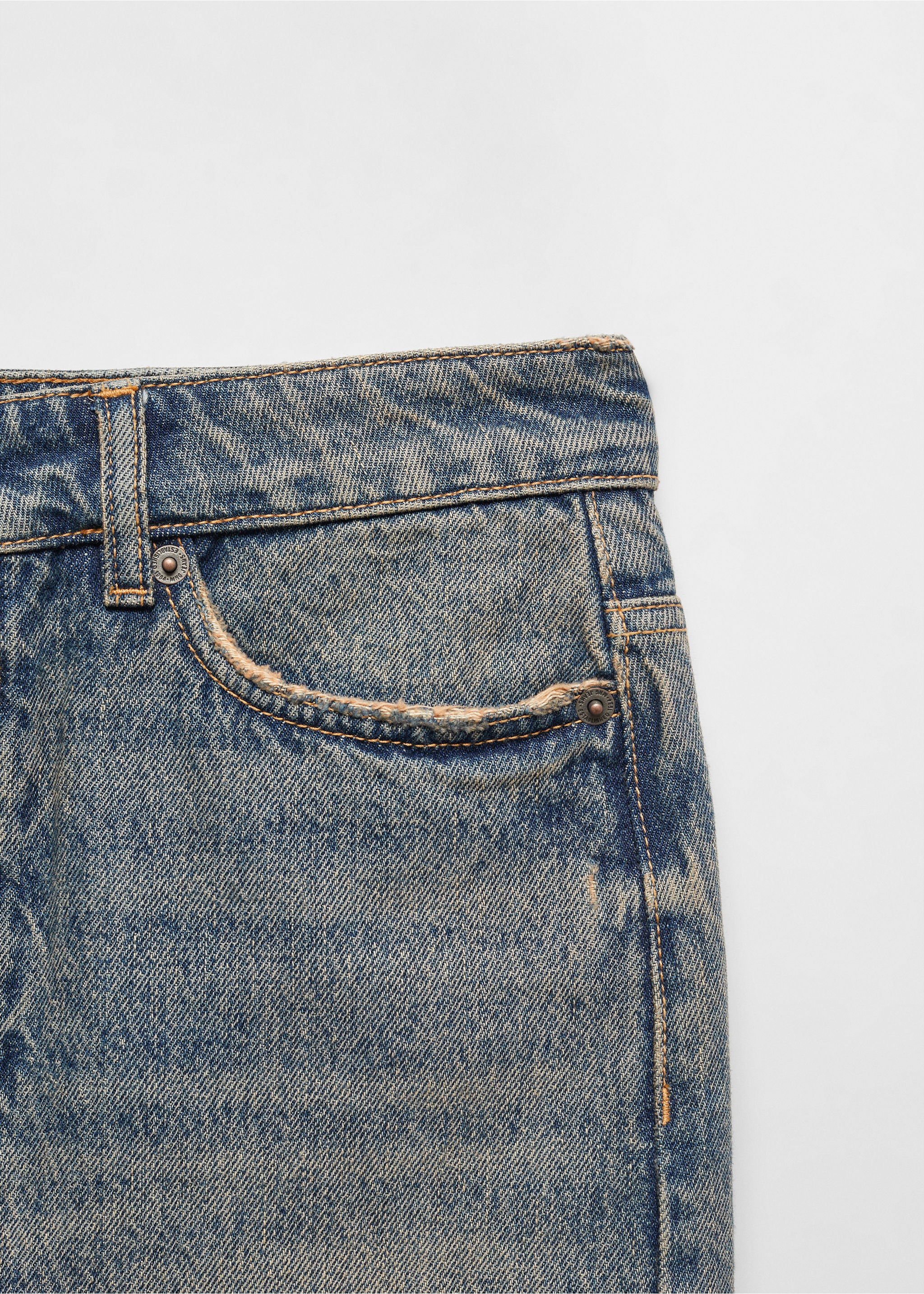 Long denim skirt - Details of the article 8