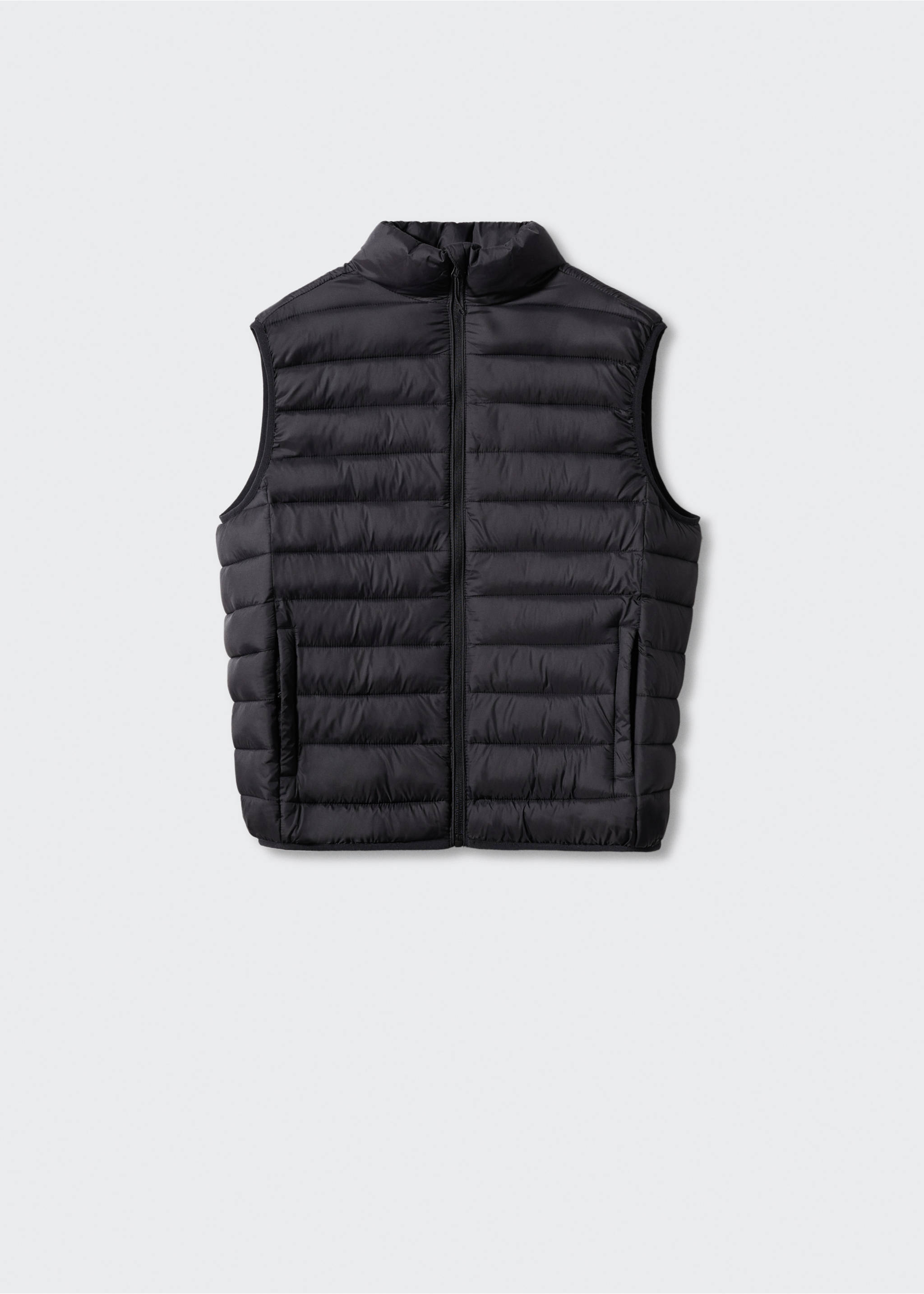 Quilted gilet - Article without model, Black. Ref: 67960470-00.