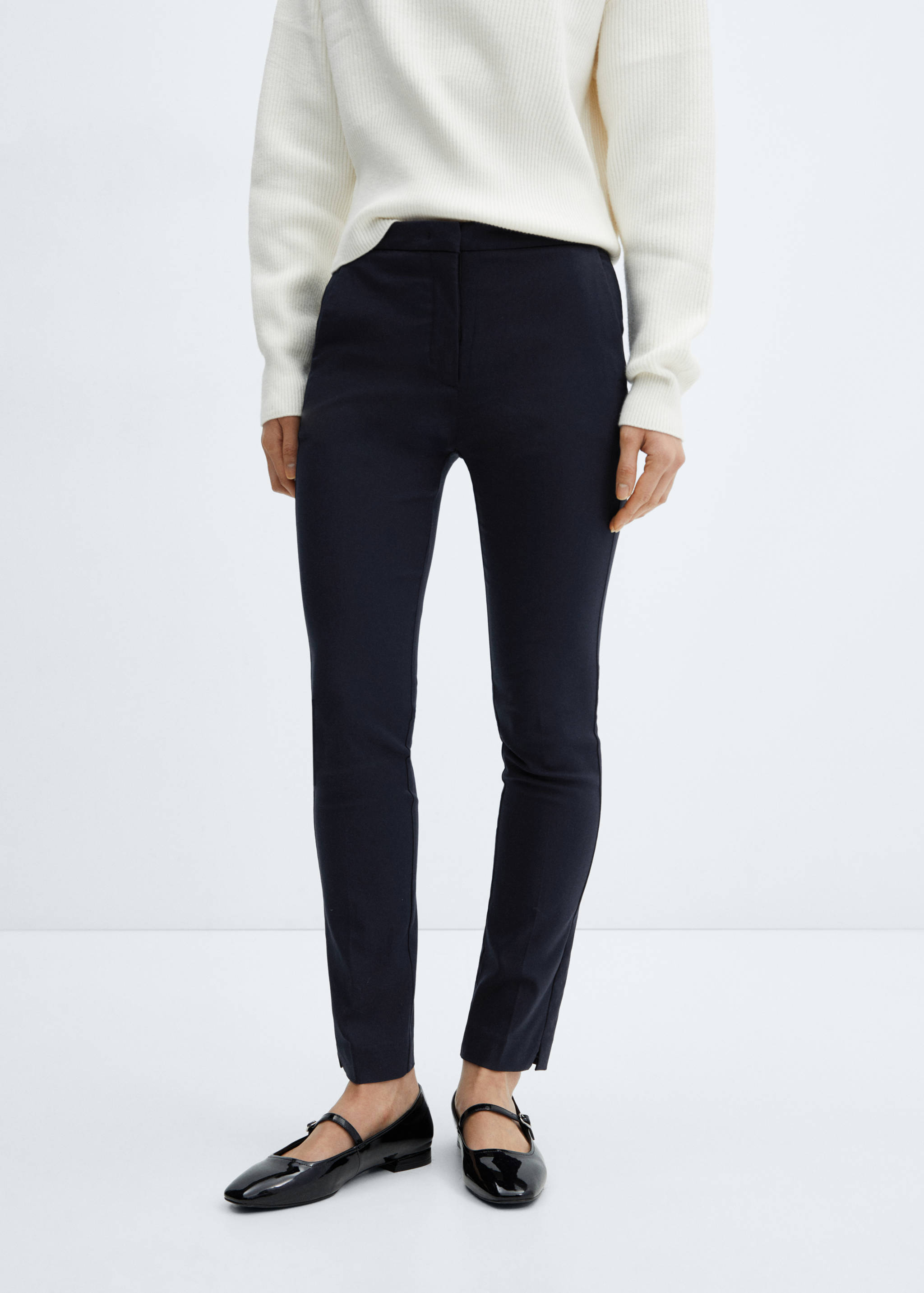 Crop skinny trousers - Medium plane