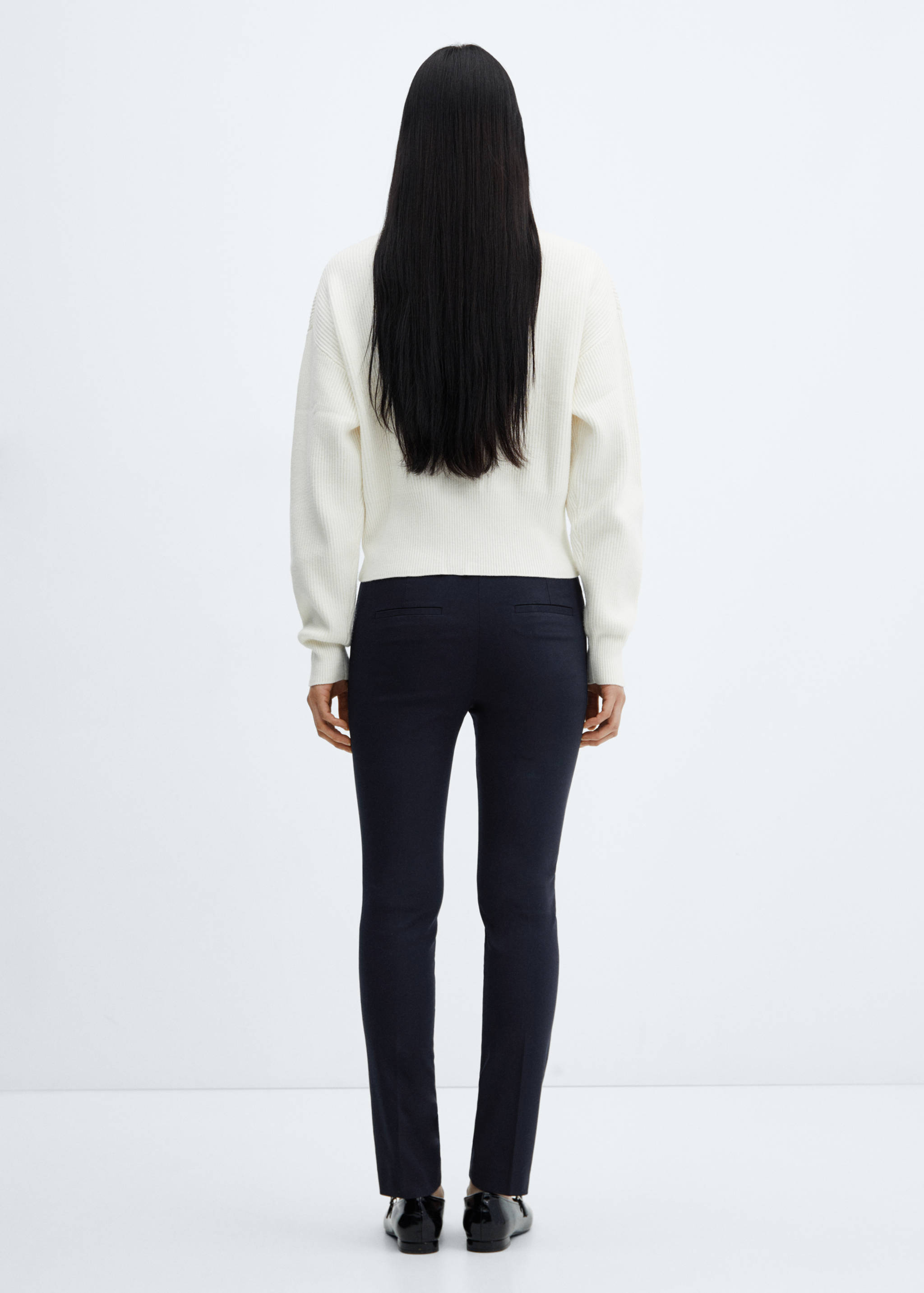 Crop skinny trousers - Reverse of the article