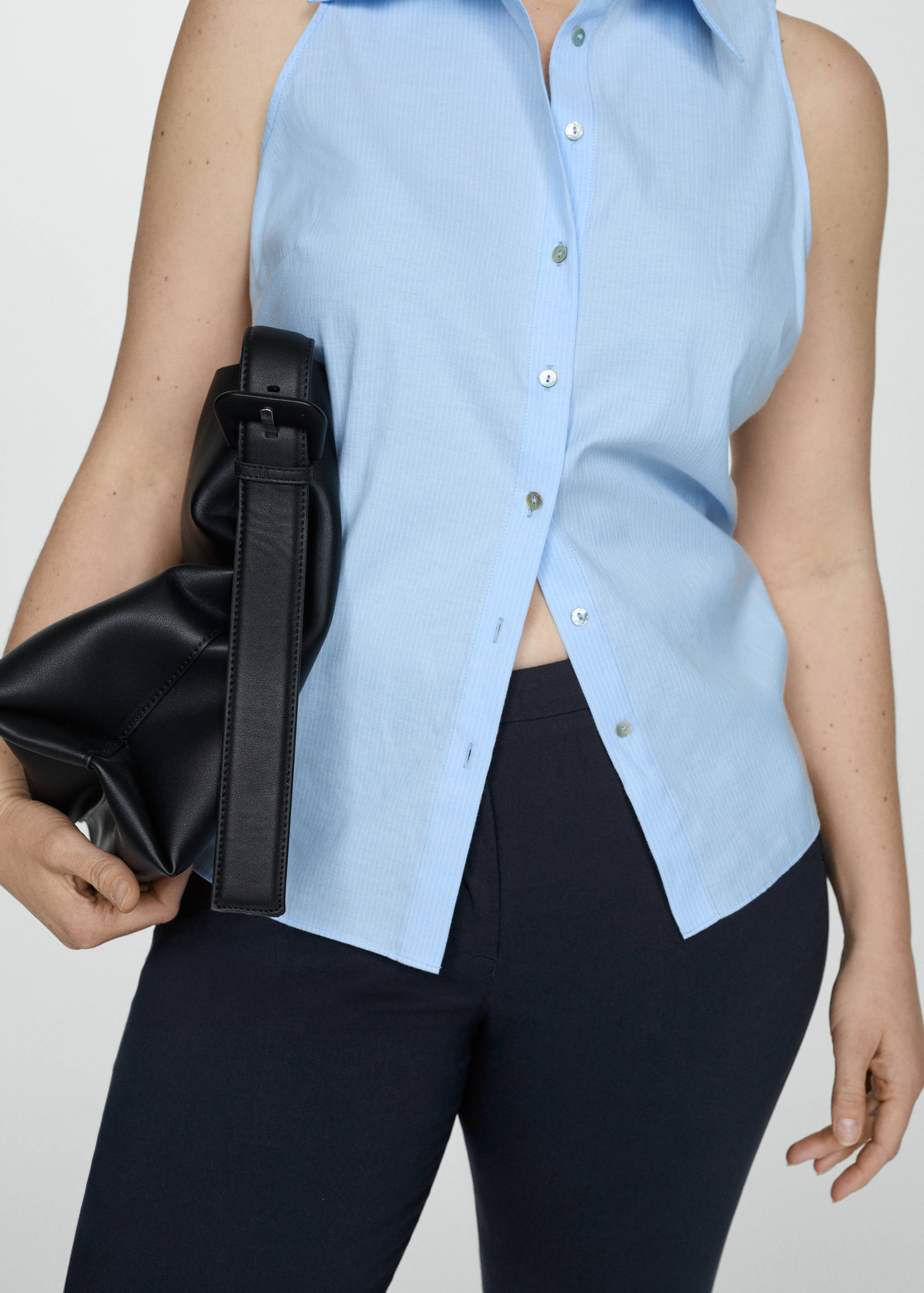 Crop skinny trousers - Details of the article 5